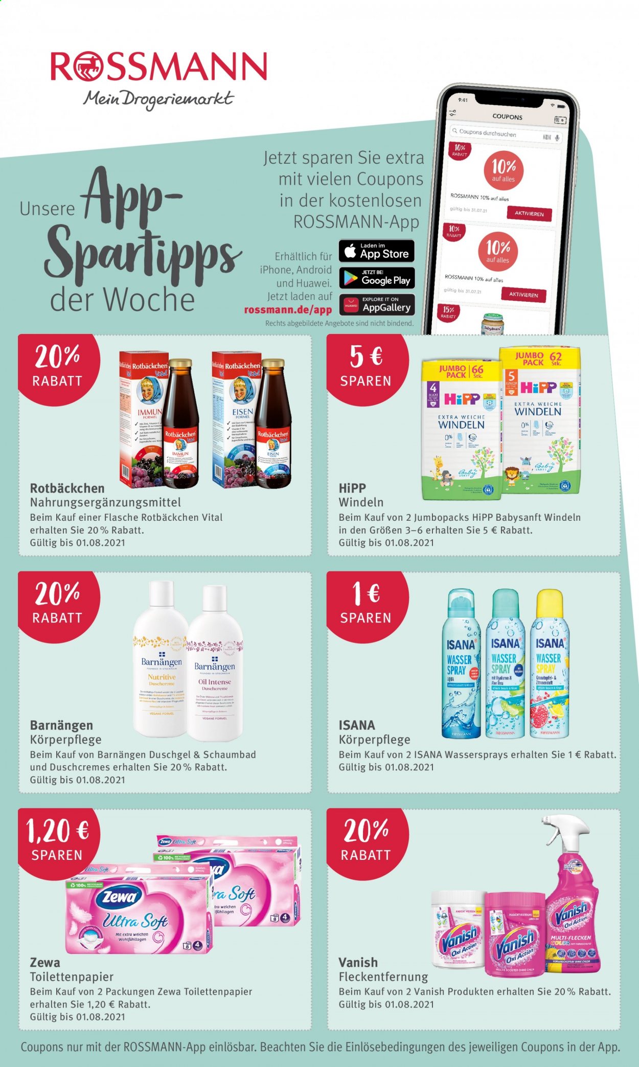 Rossmann Prospekte  - 17.07.2021 - 30.07.2021. Seite 1