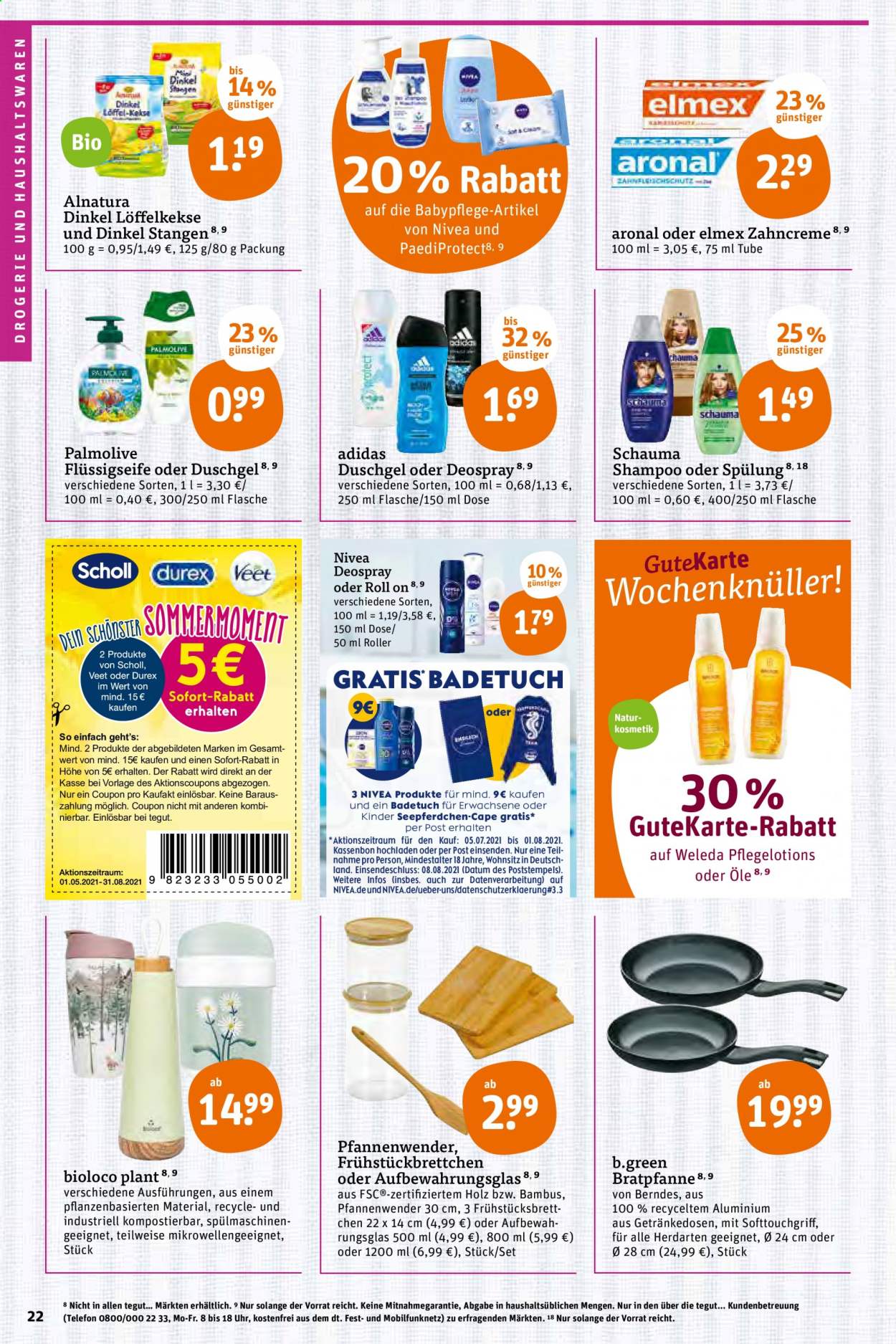 tegut... Prospekte  - 26.07.2021 - 31.07.2021. Seite 22