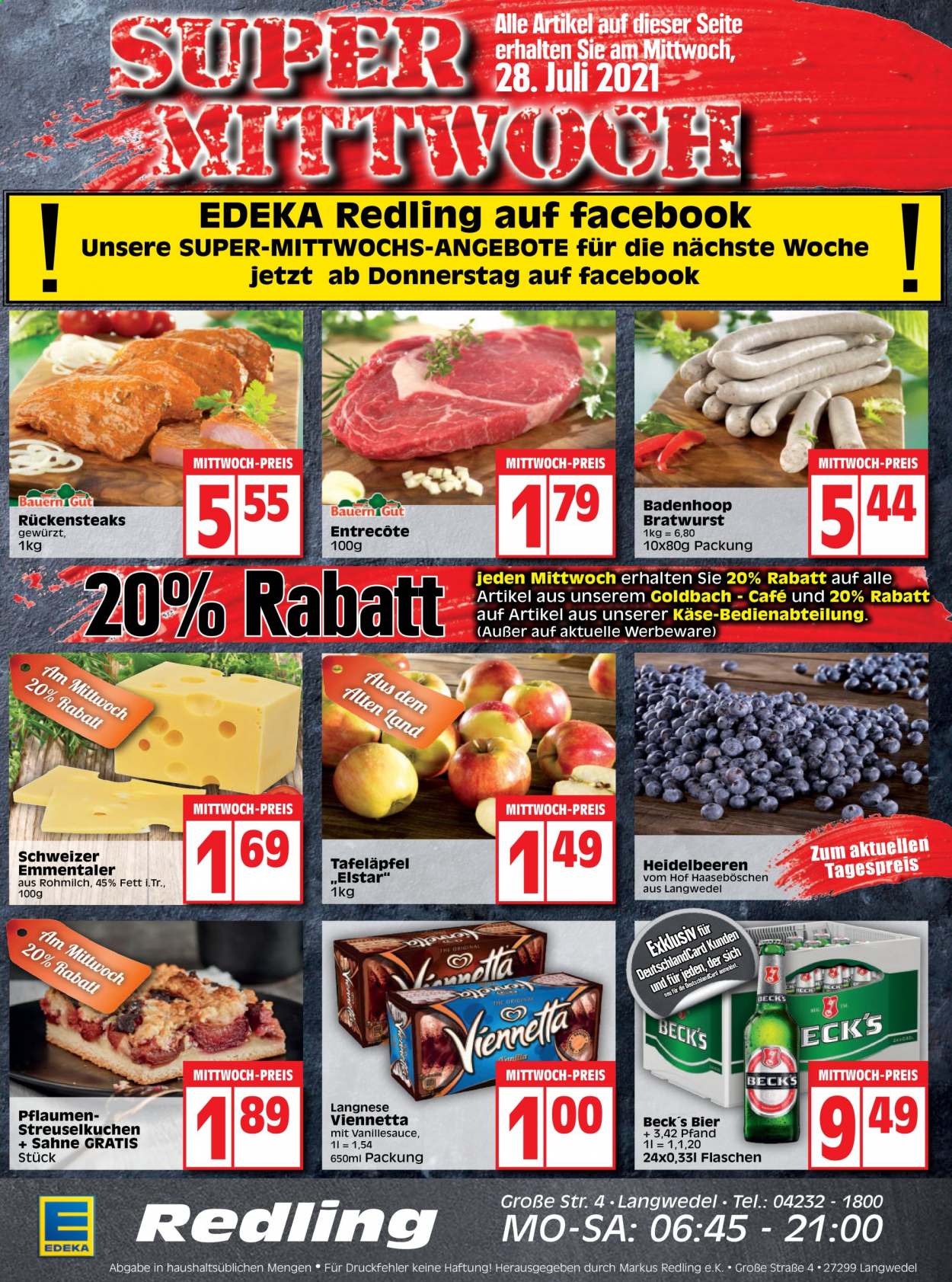 Edeka Prospekte  - 26.07.2021 - 31.07.2021. Seite 1