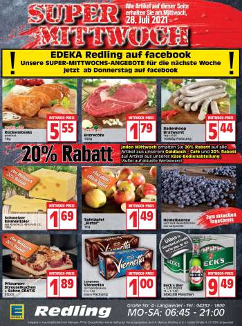 Prospekte Edeka - 26.7.2021 - 31.7.2021.
