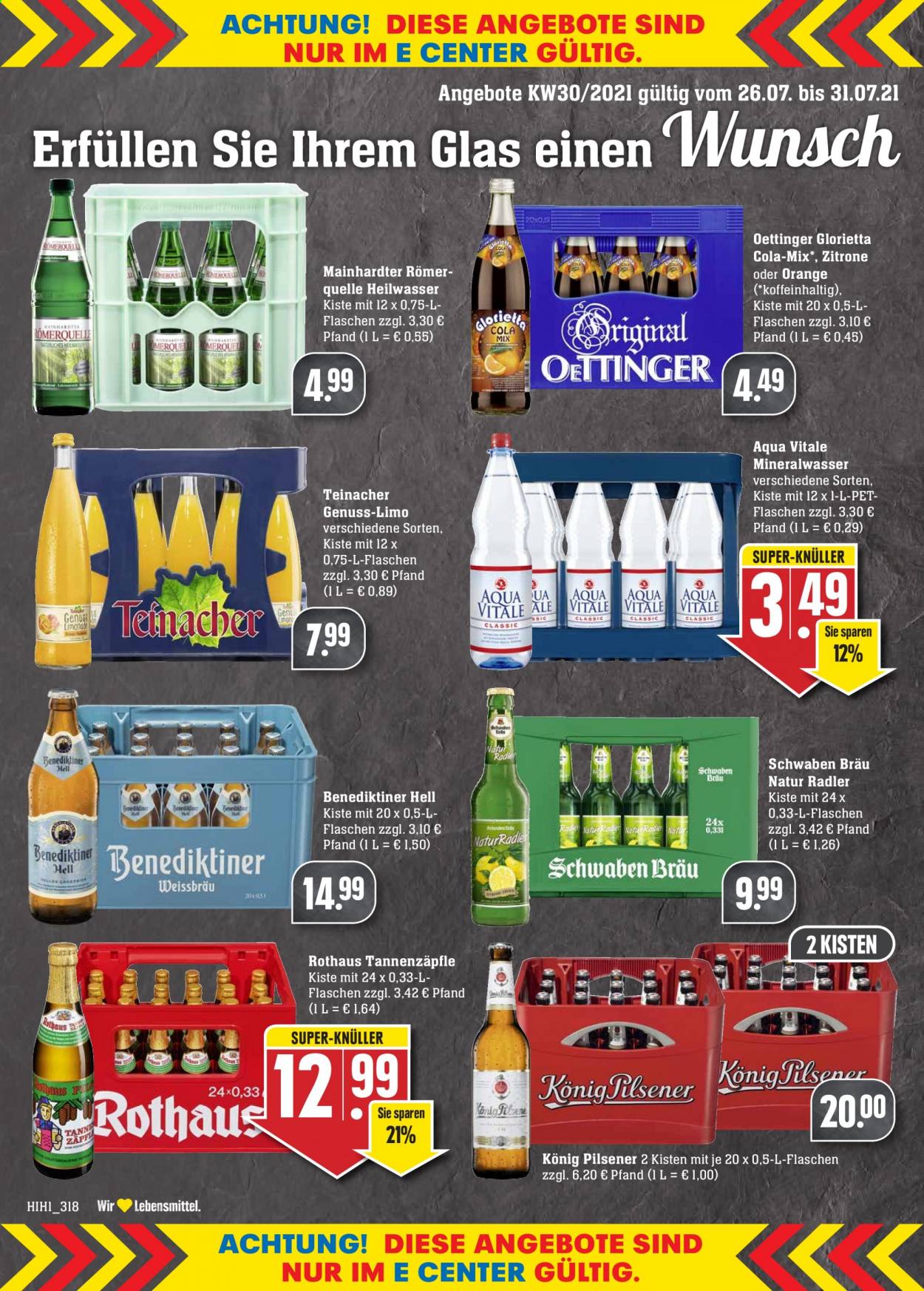Edeka Prospekte  - 26.07.2021 - 31.07.2021. Seite 50