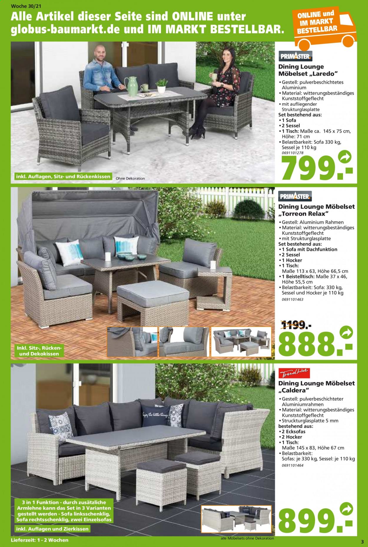 Globus Baumarkt Prospekte  - 26.07.2021 - 31.07.2021. Seite 3