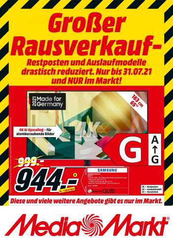 Prospekte MediaMarkt - 26.7.2021 - 31.7.2021.