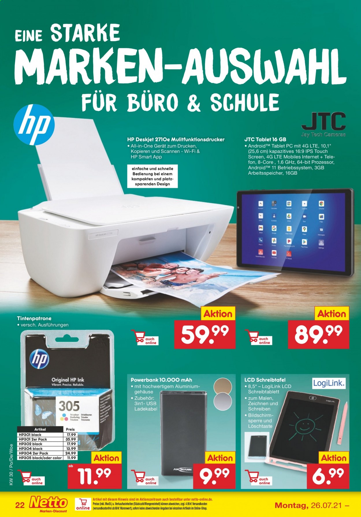 Netto Marken-Discount Prospekte  - 26.07.2021 - 31.07.2021. Seite 22