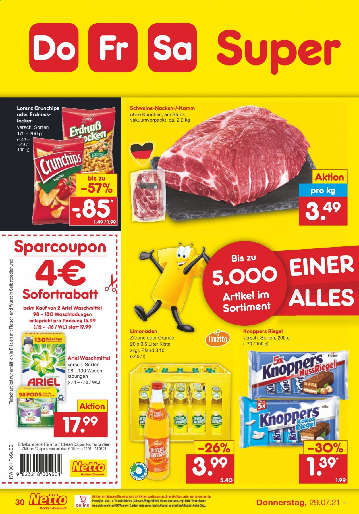 Netto Marken-Discount Prospekte  - 26.07.2021 - 31.07.2021. Seite 30