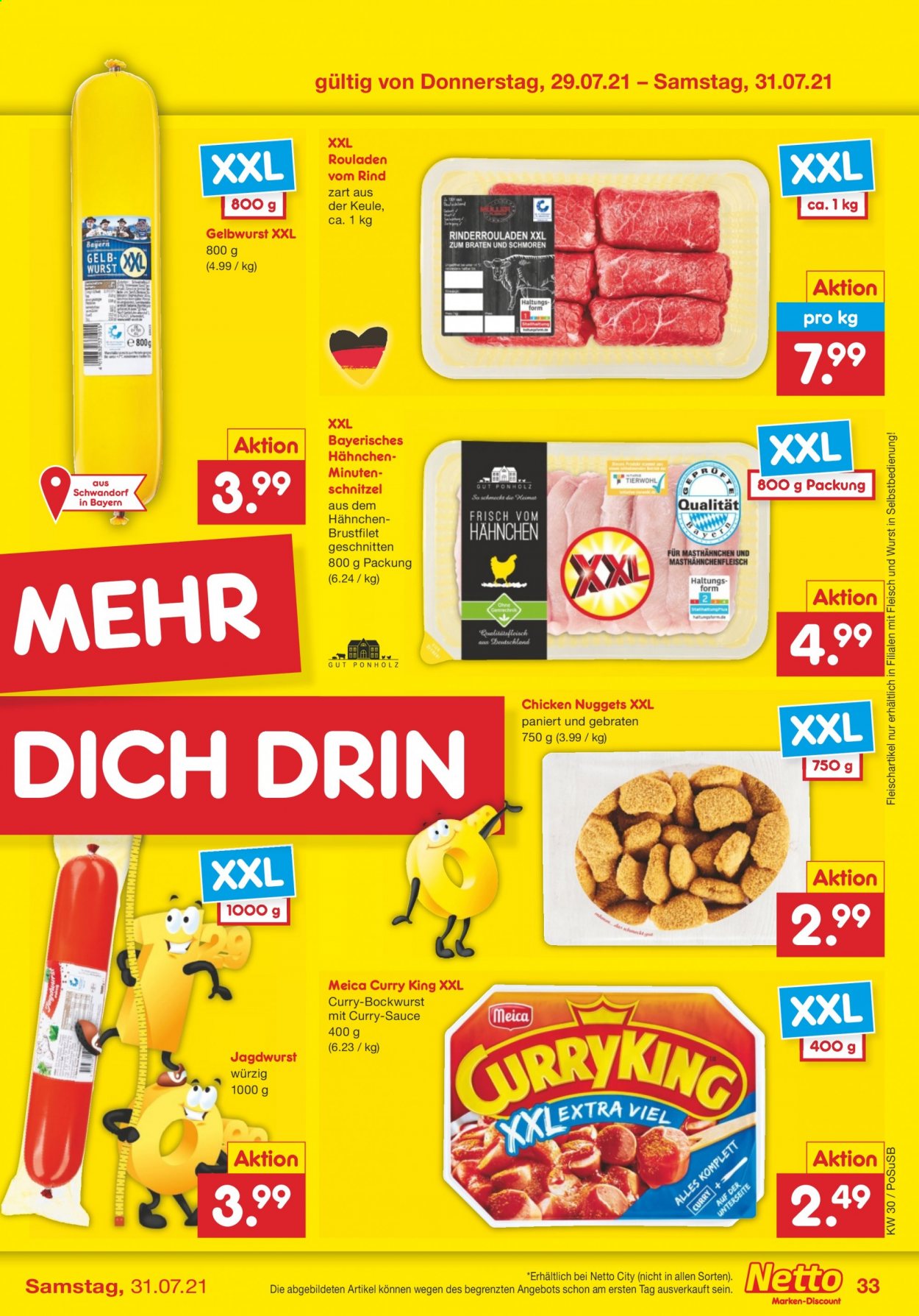 Netto Marken-Discount Prospekte  - 26.07.2021 - 31.07.2021. Seite 33