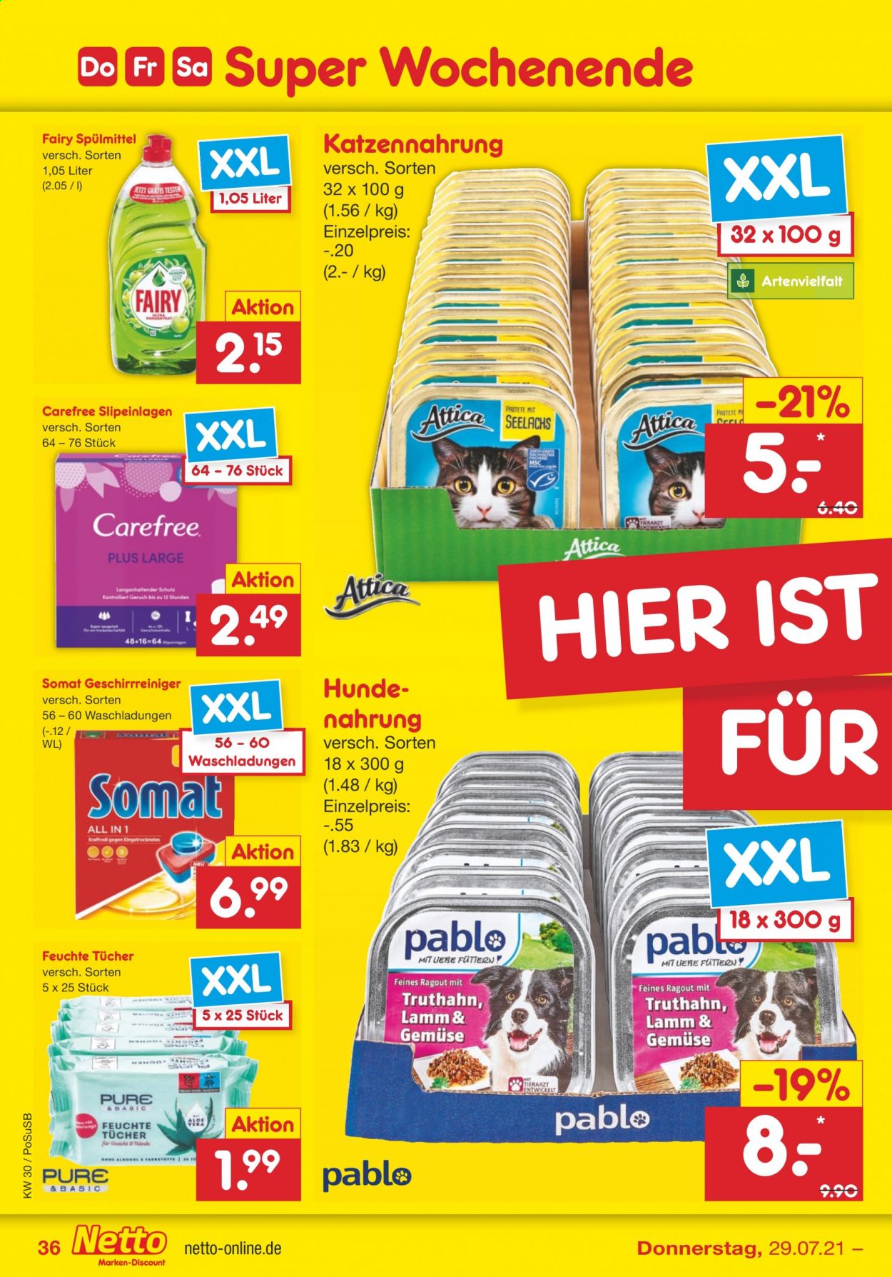 Netto Marken-Discount Prospekte  - 26.07.2021 - 31.07.2021. Seite 36