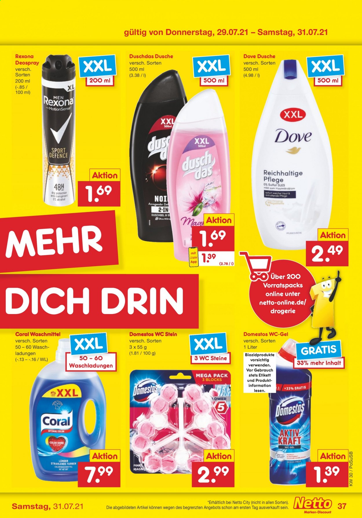 Netto Marken-Discount Prospekte  - 26.07.2021 - 31.07.2021. Seite 37