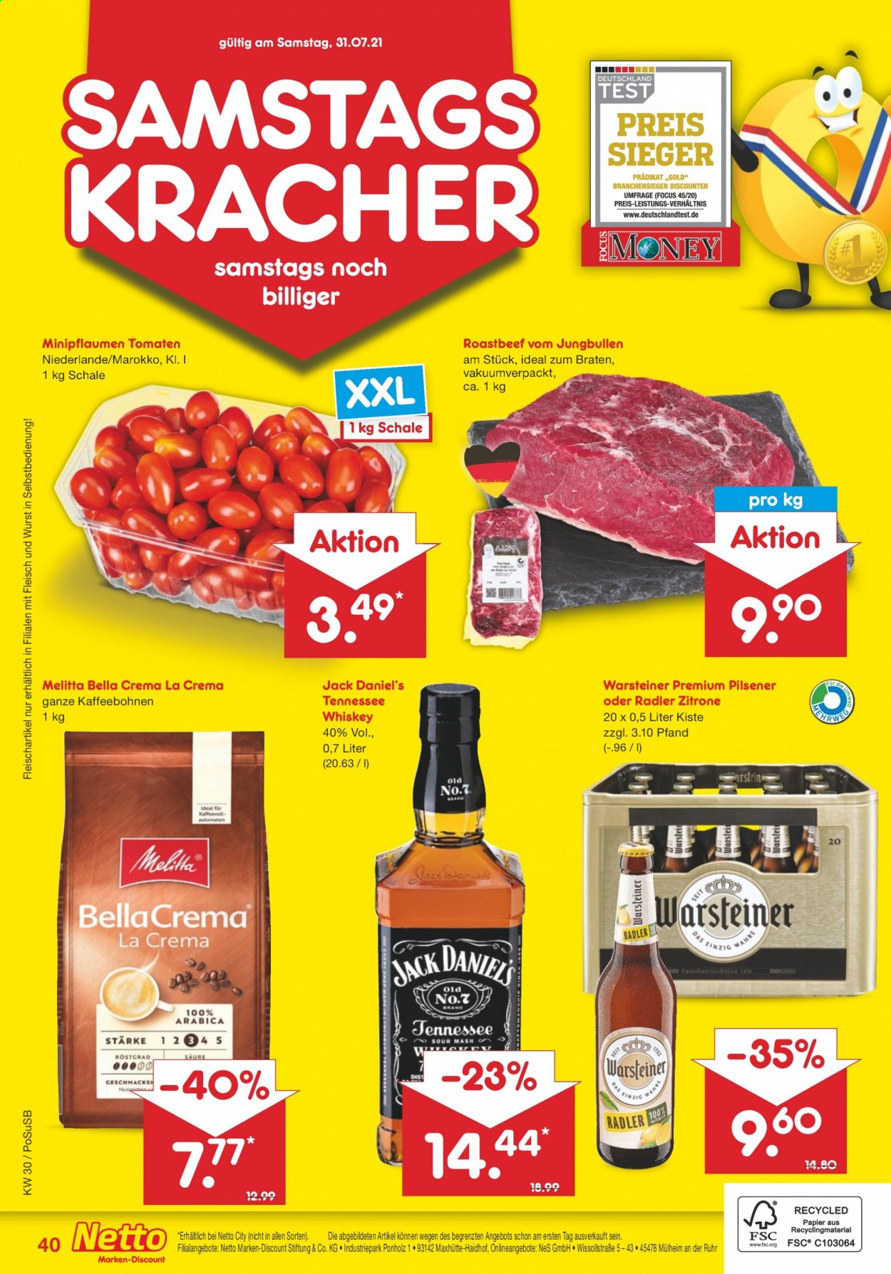 Netto Marken-Discount Prospekte  - 26.07.2021 - 31.07.2021. Seite 40