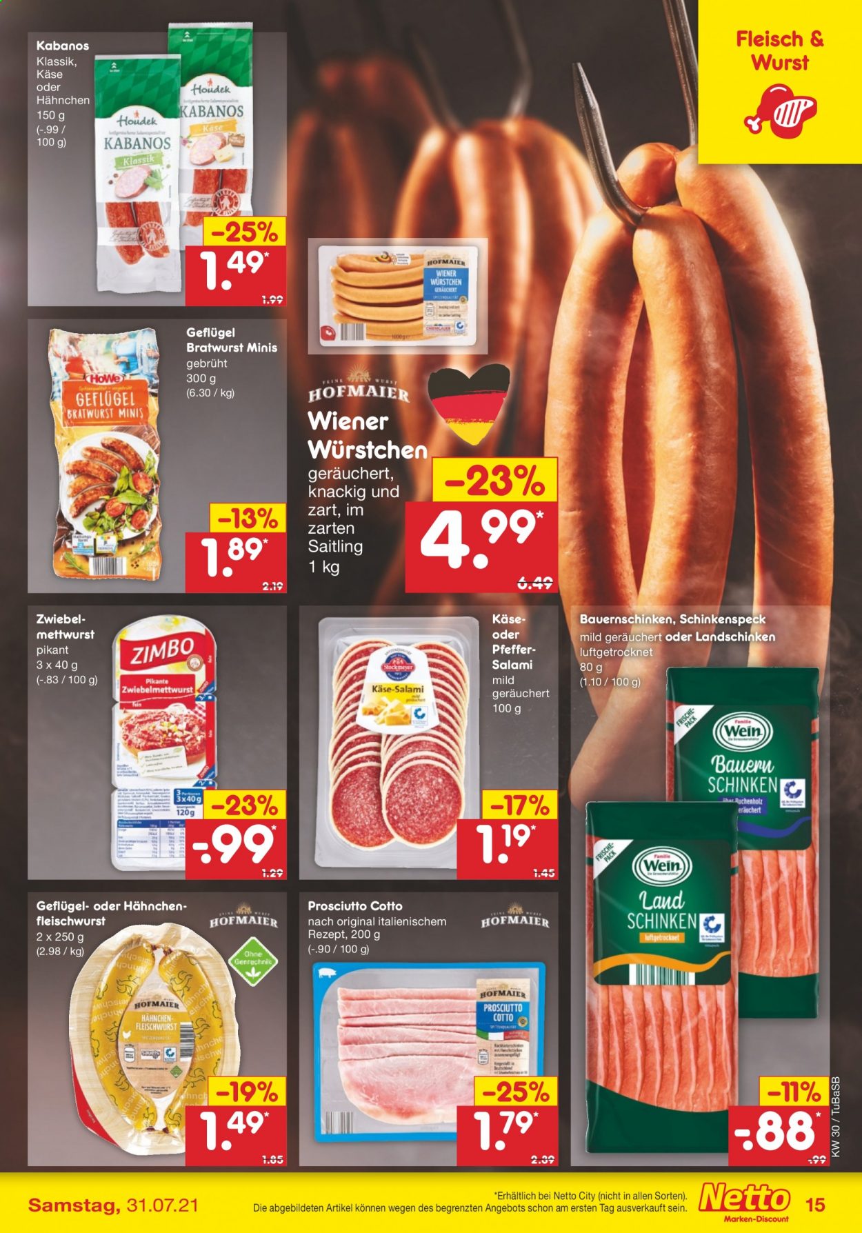 Netto Marken-Discount Prospekte  - 26.07.2021 - 31.07.2021. Seite 15