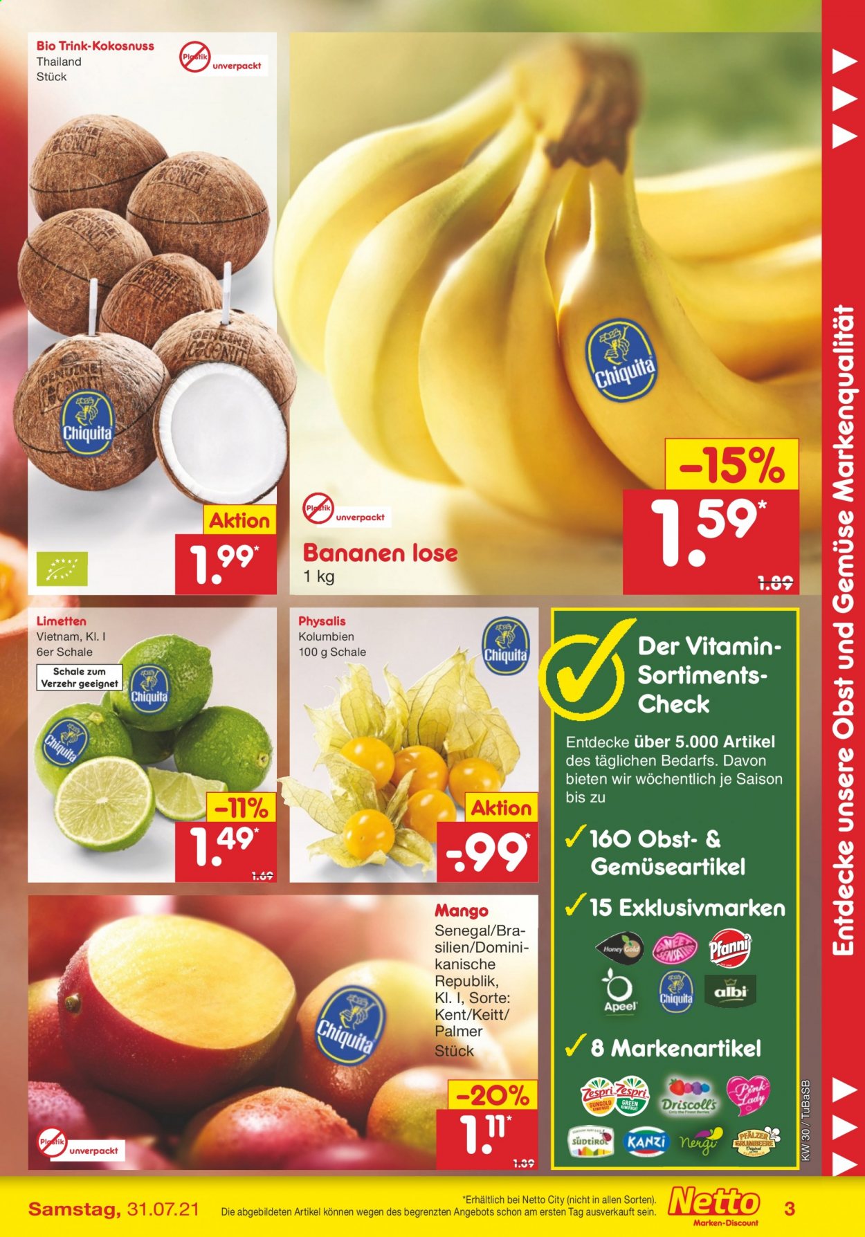 Netto Marken-Discount Prospekte  - 26.07.2021 - 31.07.2021. Seite 43