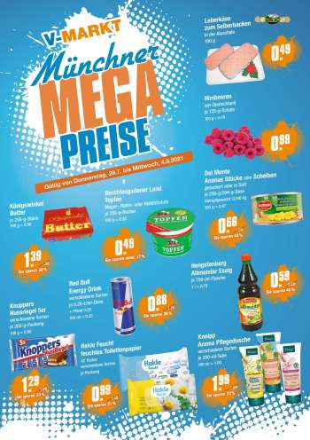Prospekte V-Markt - 29.7.2021 - 4.8.2021.