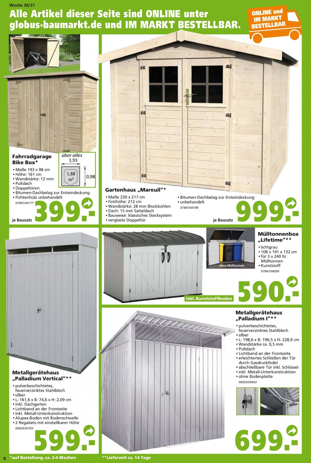 Globus Baumarkt Prospekte  - 27.07.2021 - 31.07.2021. Seite 8