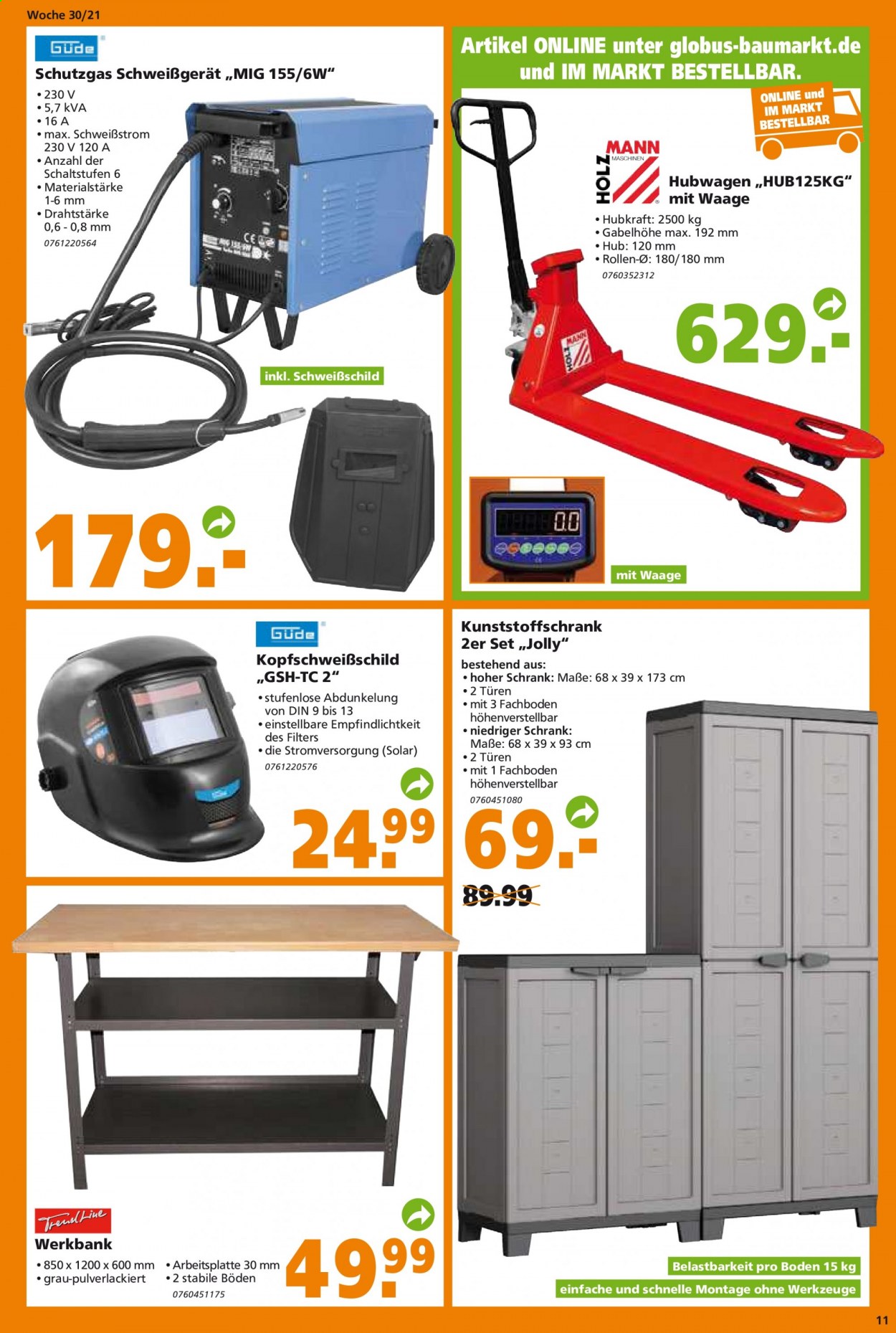 Globus Baumarkt Prospekte  - 27.07.2021 - 31.07.2021. Seite 11