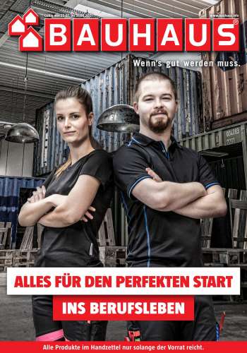 Prospekte Bauhaus - 23.7.2021 - 31.8.2021.