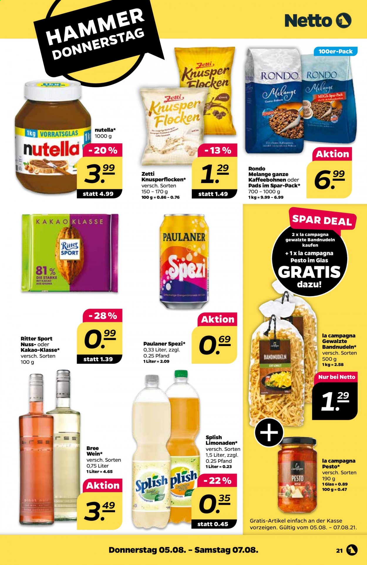 Netto Prospekte  - 2.08.2021 - 7.08.2021. Seite 21
