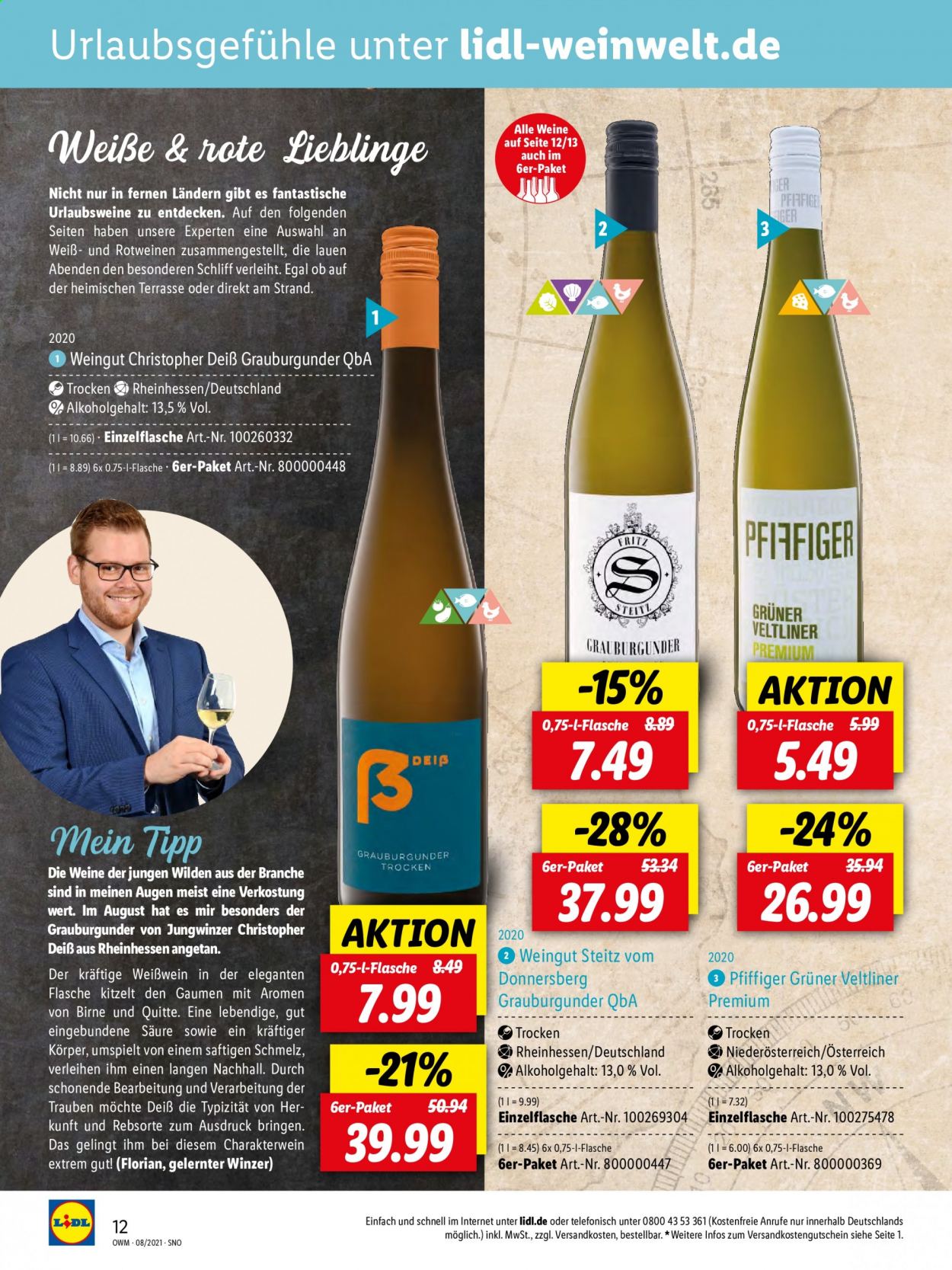Lidl Prospekte  - 28.07.2021 - 31.08.2021. Seite 12