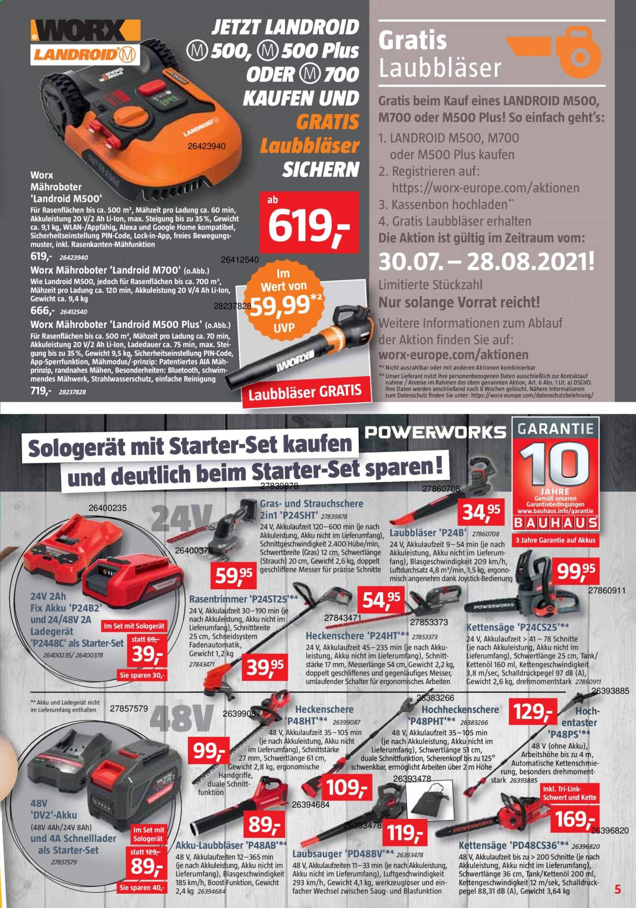 Bauhaus Prospekte  - 31.07.2021 - 28.08.2021. Seite 5