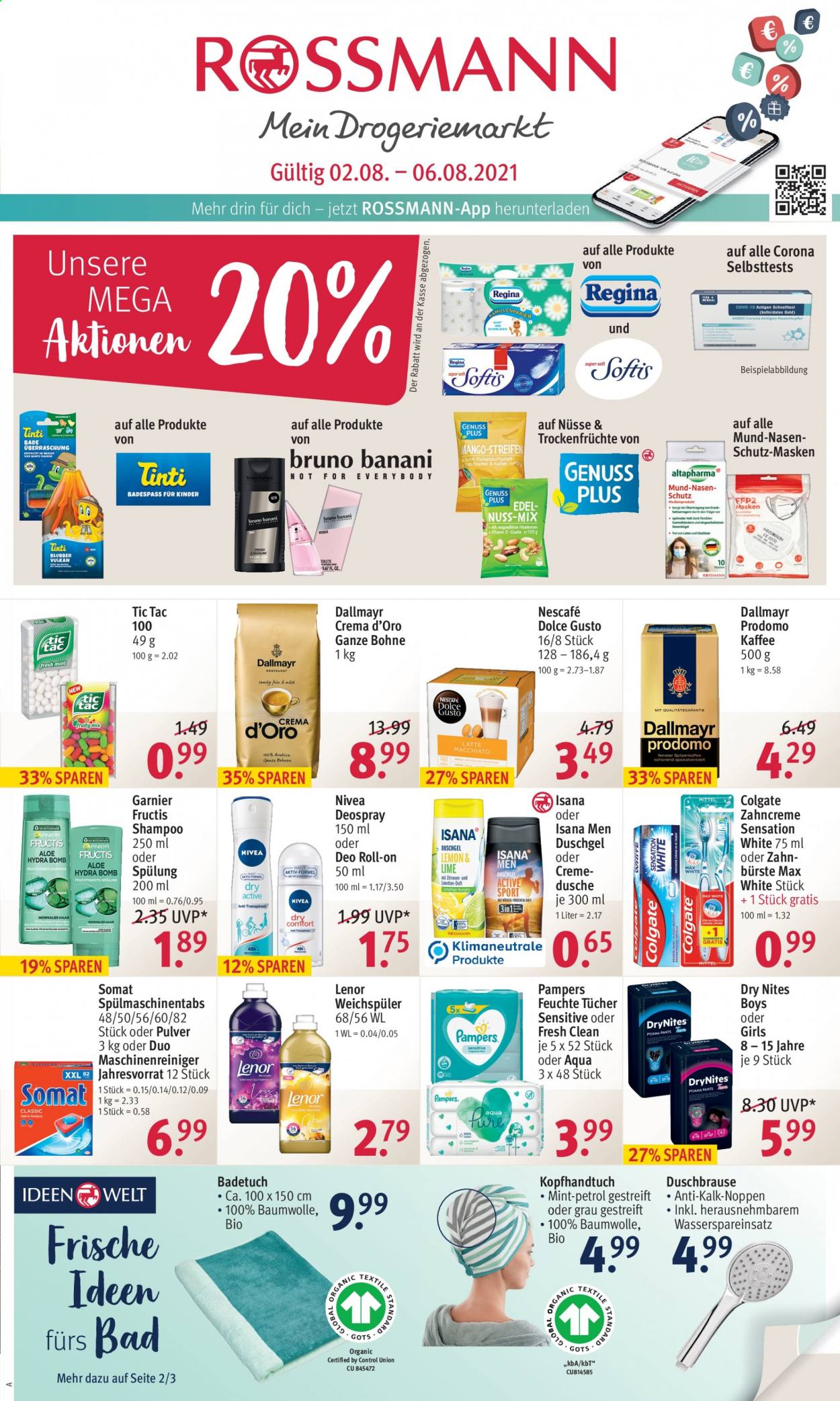 Rossmann Prospekte  - 2.08.2021 - 6.08.2021. Seite 1