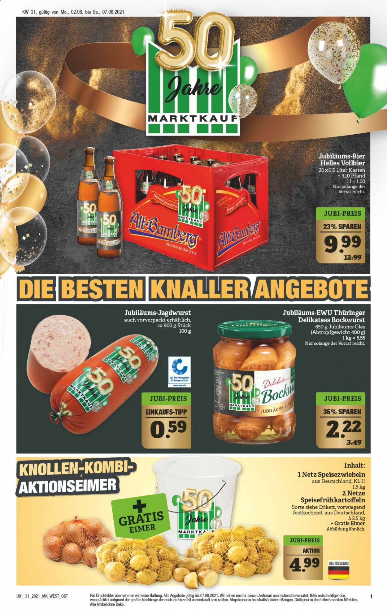 Marktkauf Prospekte  - 2.08.2021 - 7.08.2021. Seite 1
