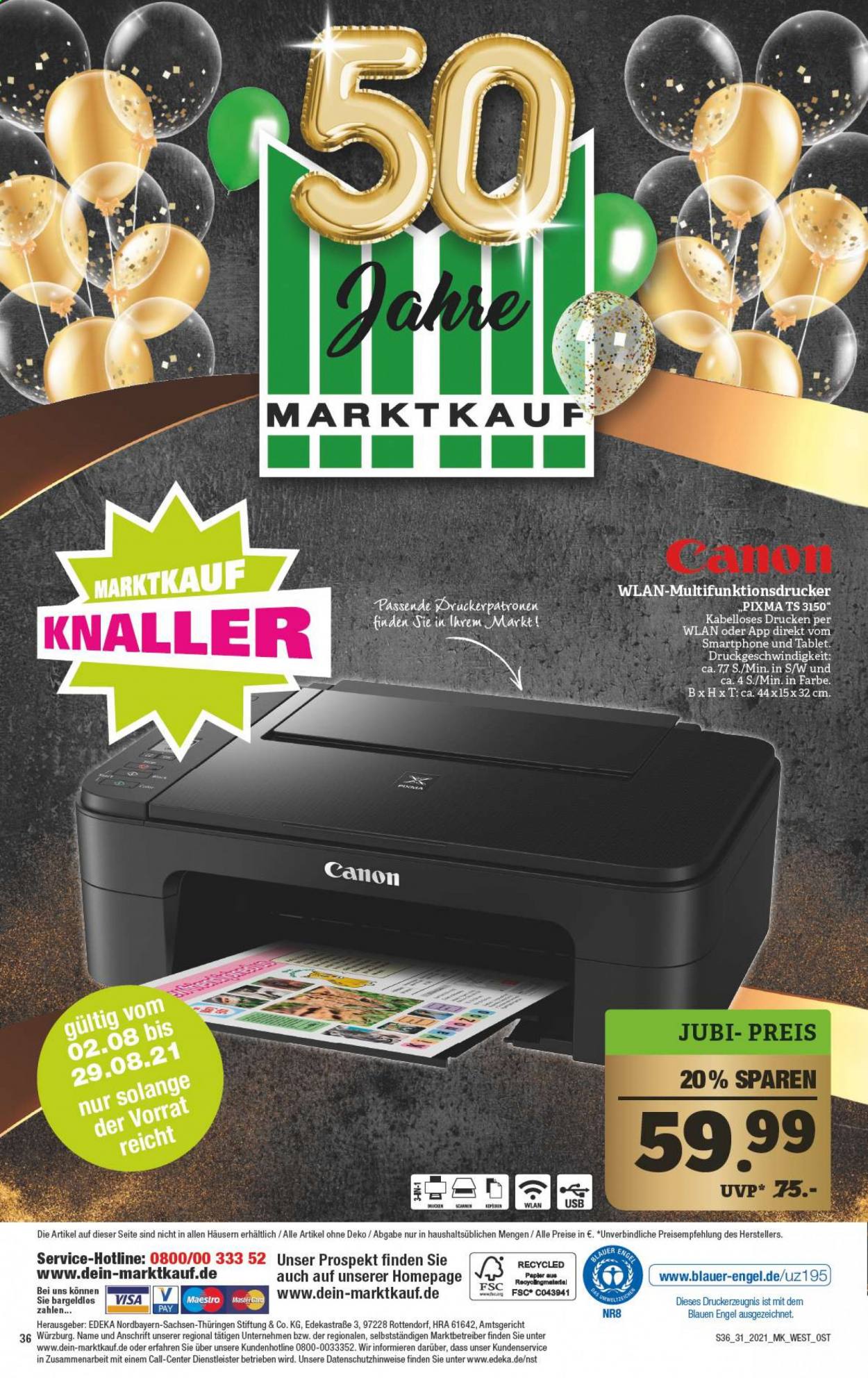 Marktkauf Prospekte  - 2.08.2021 - 7.08.2021. Seite 40