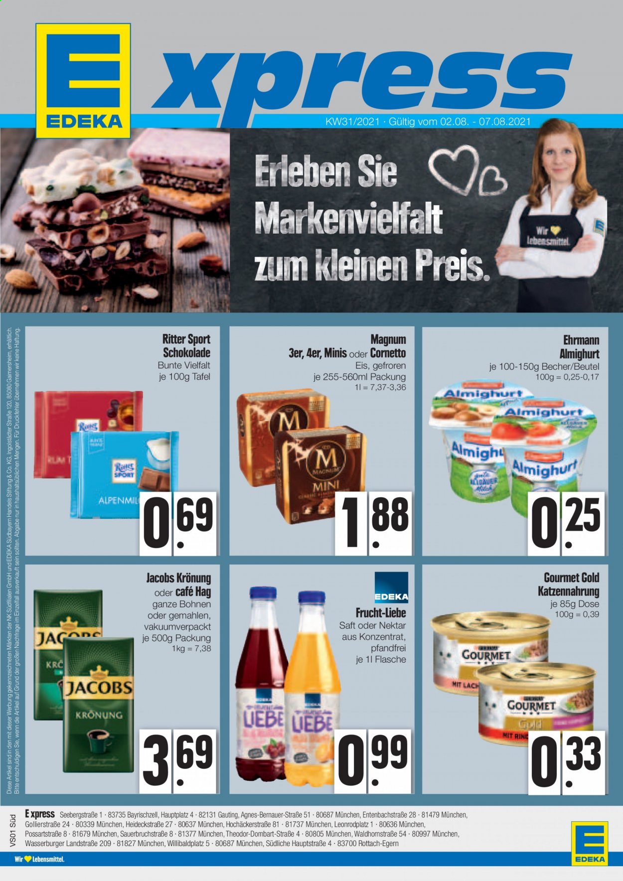 Edeka Prospekte  - 2.08.2021 - 7.08.2021. Seite 1