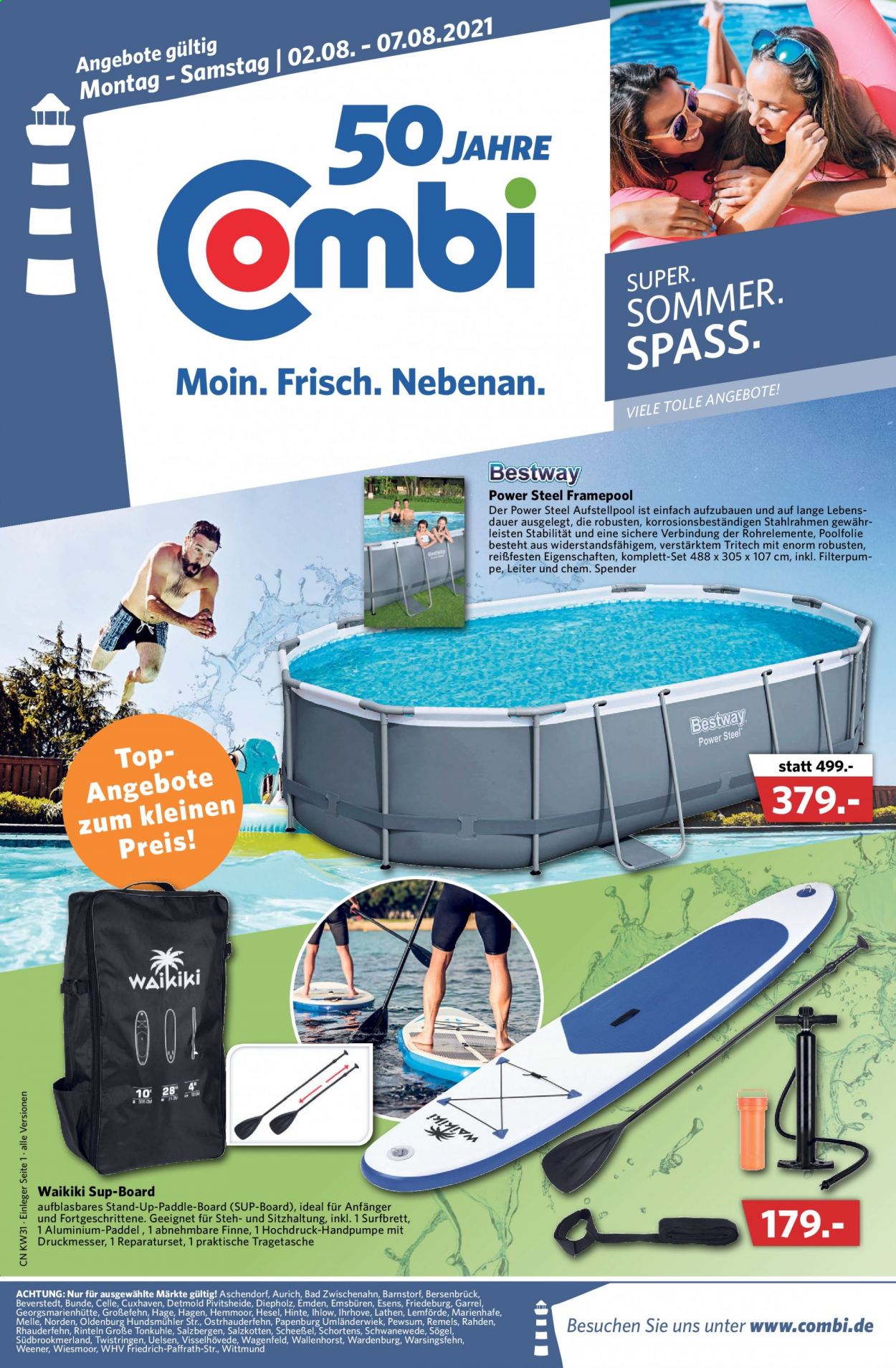 Combi Prospekte  - 2.08.2021 - 7.08.2021. Seite 1