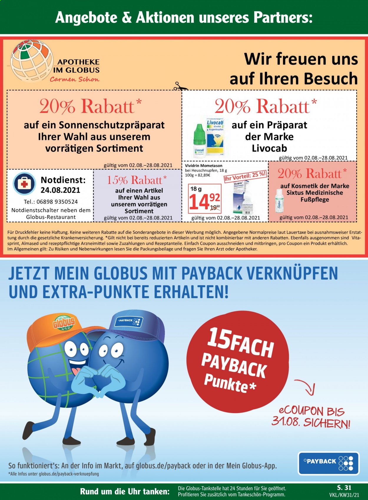 Globus Prospekte  - 2.08.2021 - 7.08.2021. Seite 35