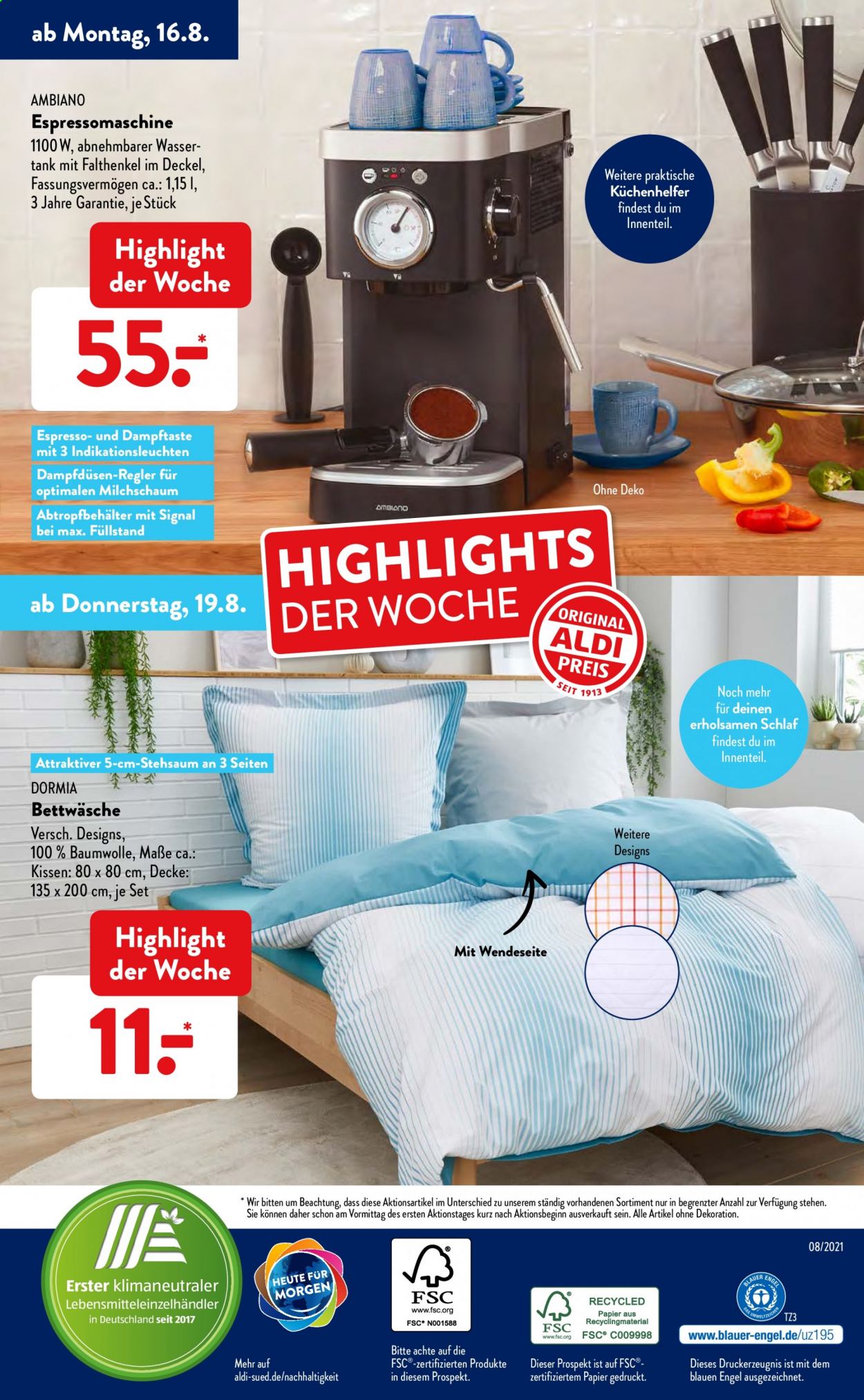 ALDI SÜD Prospekte  - 16.08.2021 - 21.08.2021. Seite 36