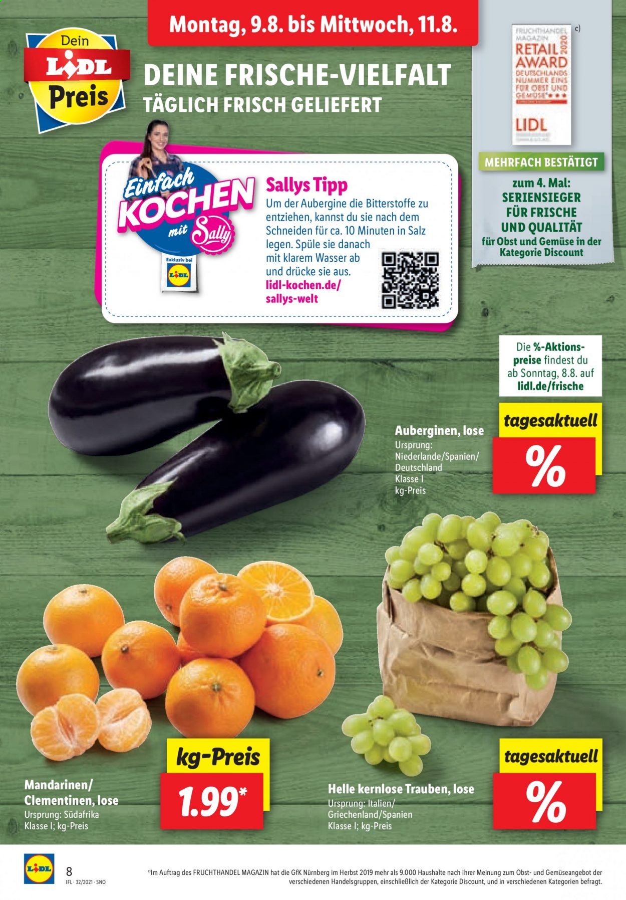Lidl Prospekte  - 9.08.2021 - 14.08.2021. Seite 8