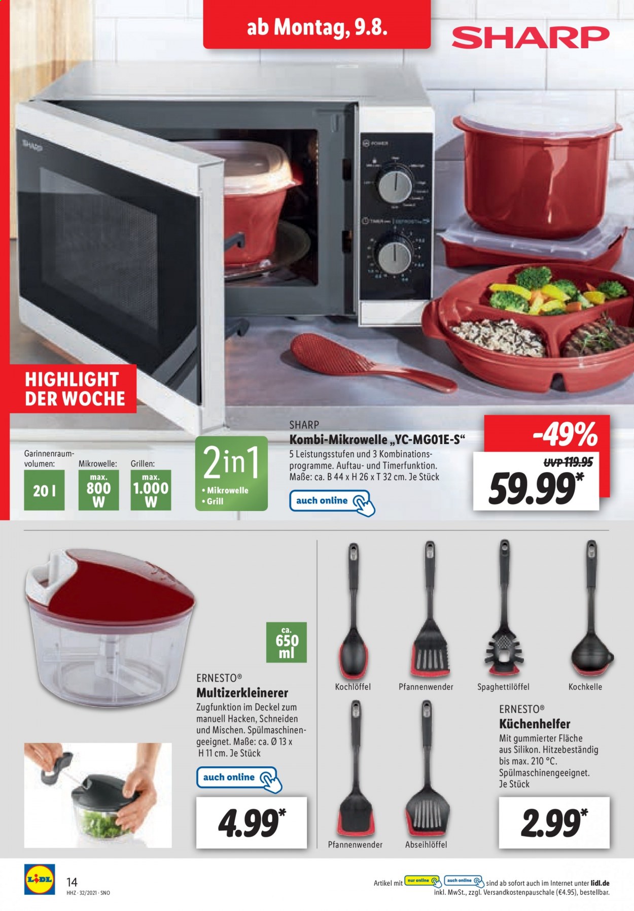 Lidl Prospekte  - 9.08.2021 - 14.08.2021. Seite 14