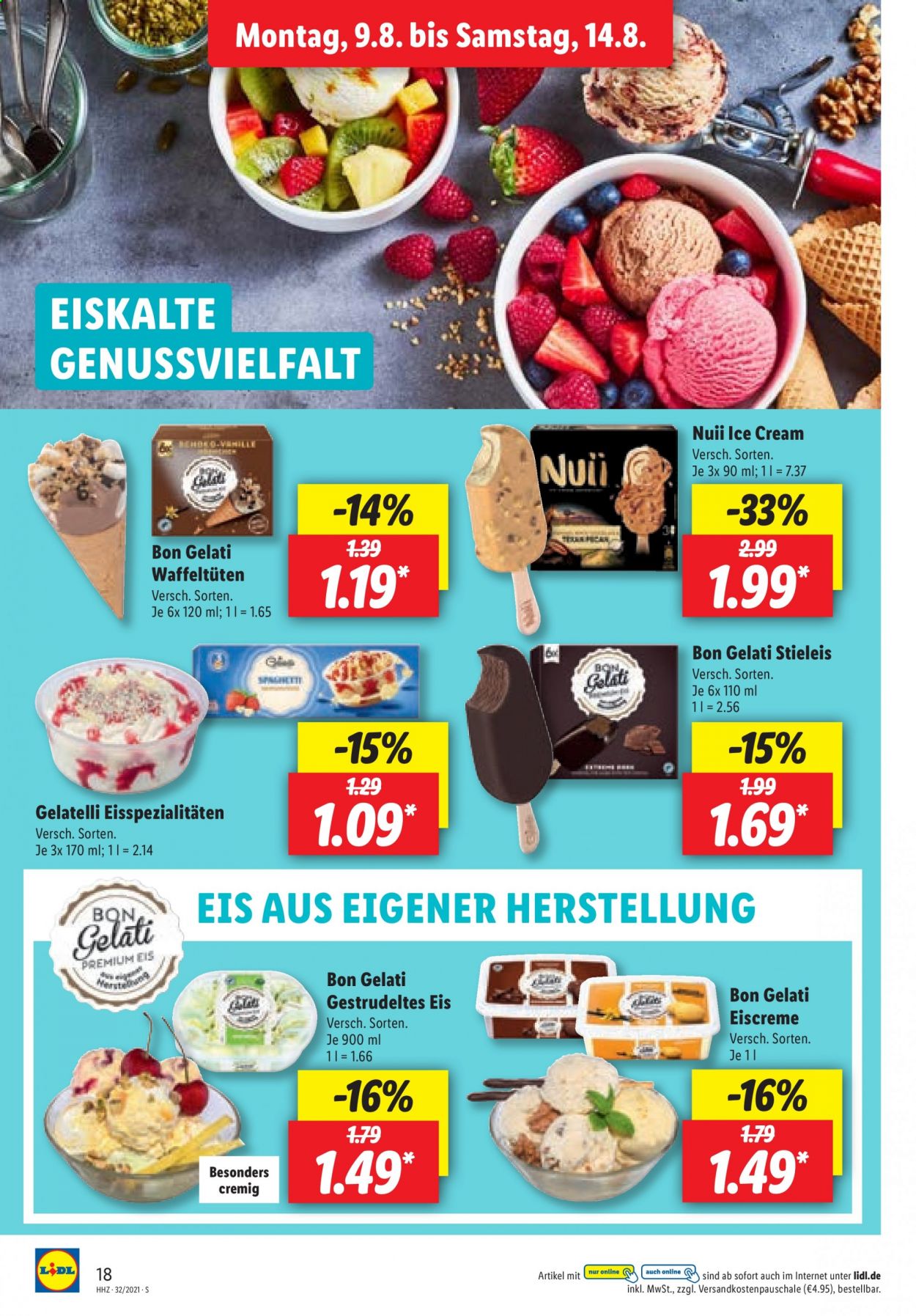 Lidl Prospekte  - 9.08.2021 - 14.08.2021. Seite 18