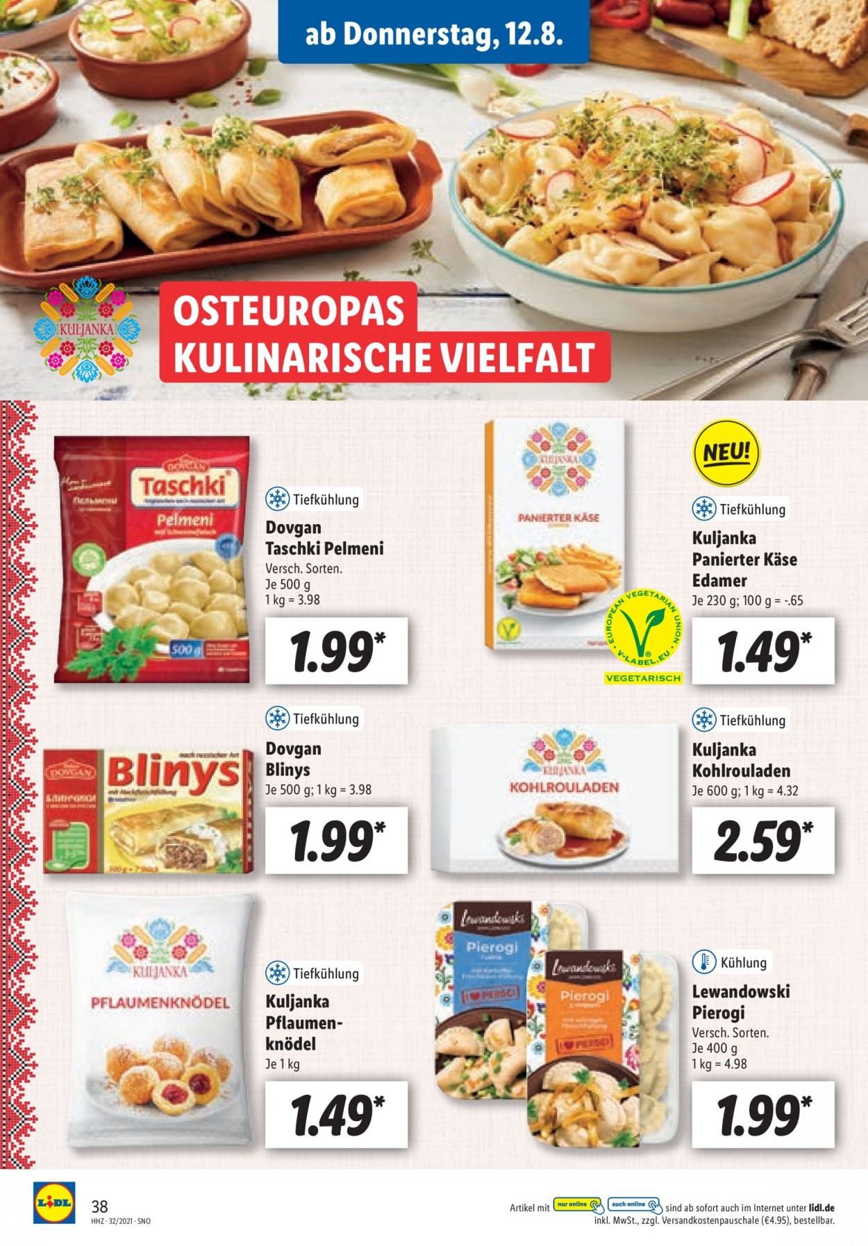 Lidl Prospekte  - 9.08.2021 - 14.08.2021. Seite 38
