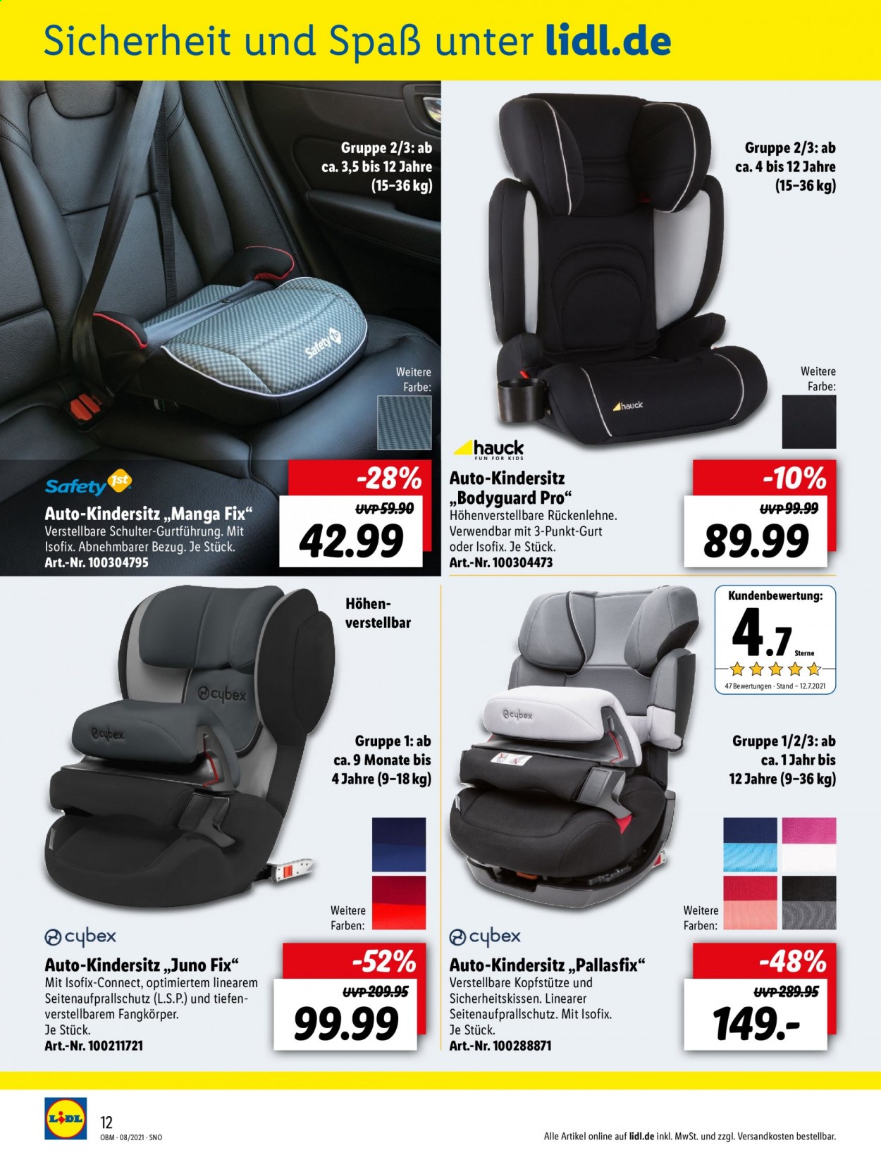 Lidl Prospekte  - 1.08.2021 - 31.08.2021. Seite 12