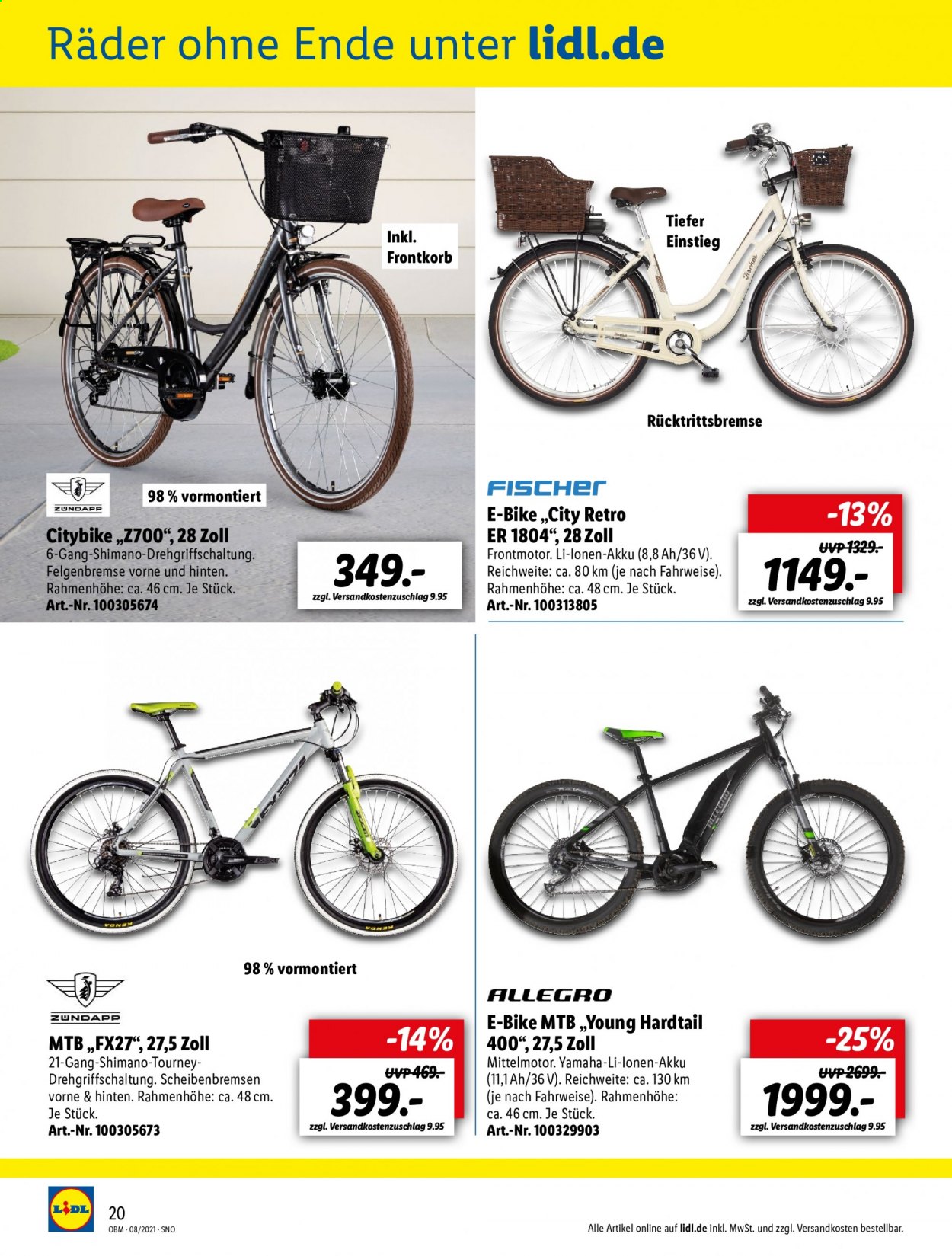 Lidl Prospekte  - 1.08.2021 - 31.08.2021. Seite 20