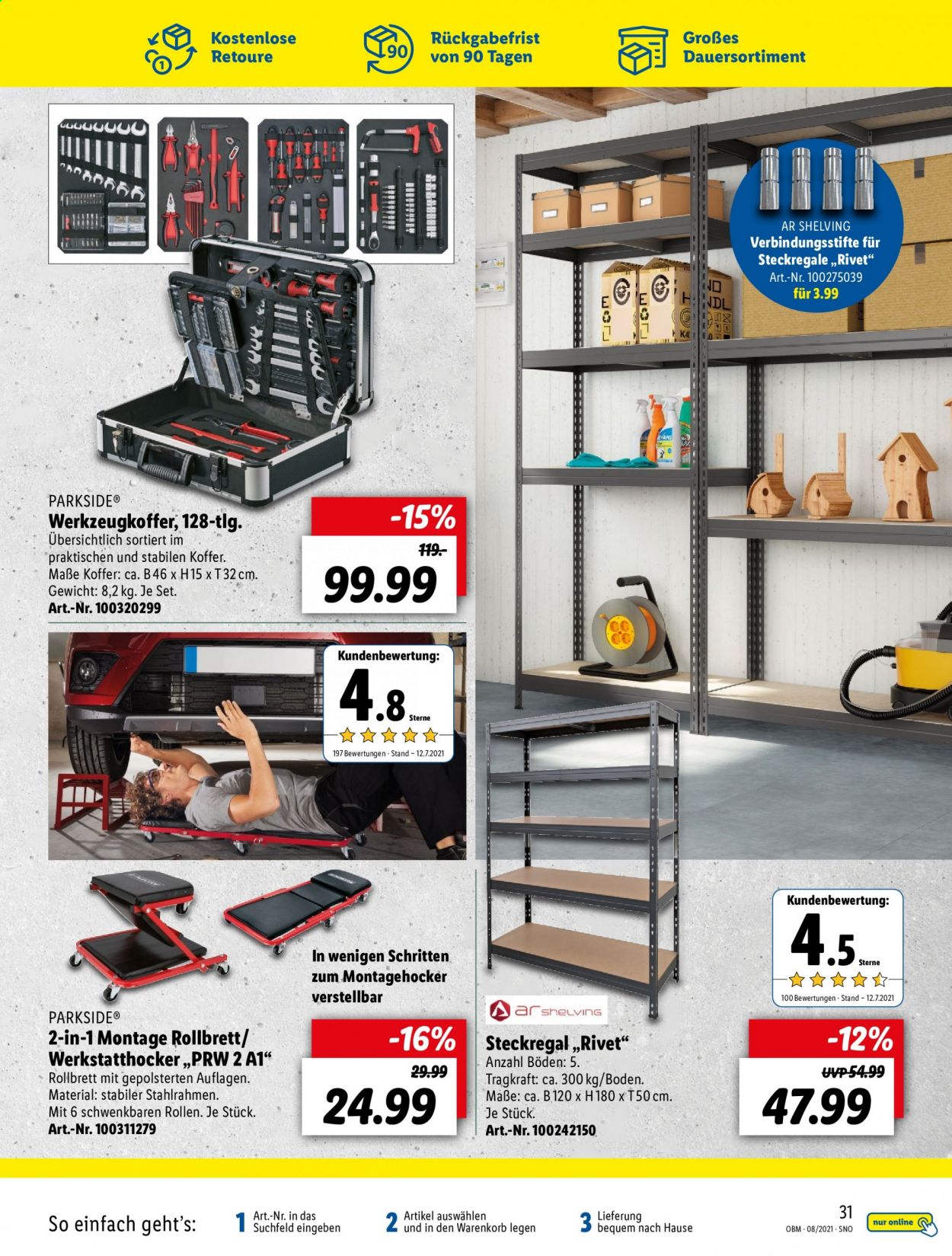 Lidl Prospekte  - 1.08.2021 - 31.08.2021. Seite 31