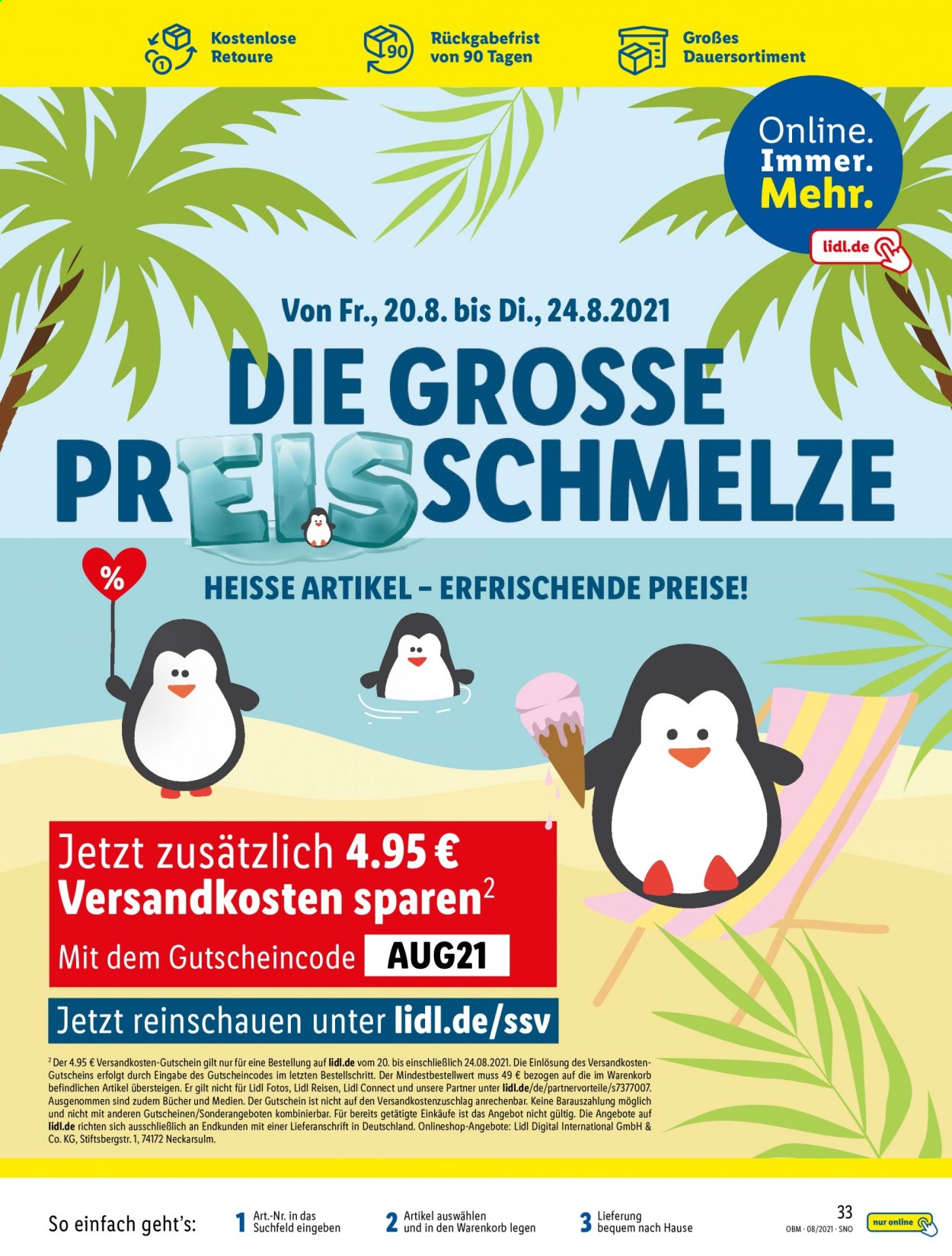 Lidl Prospekte  - 1.08.2021 - 31.08.2021. Seite 33