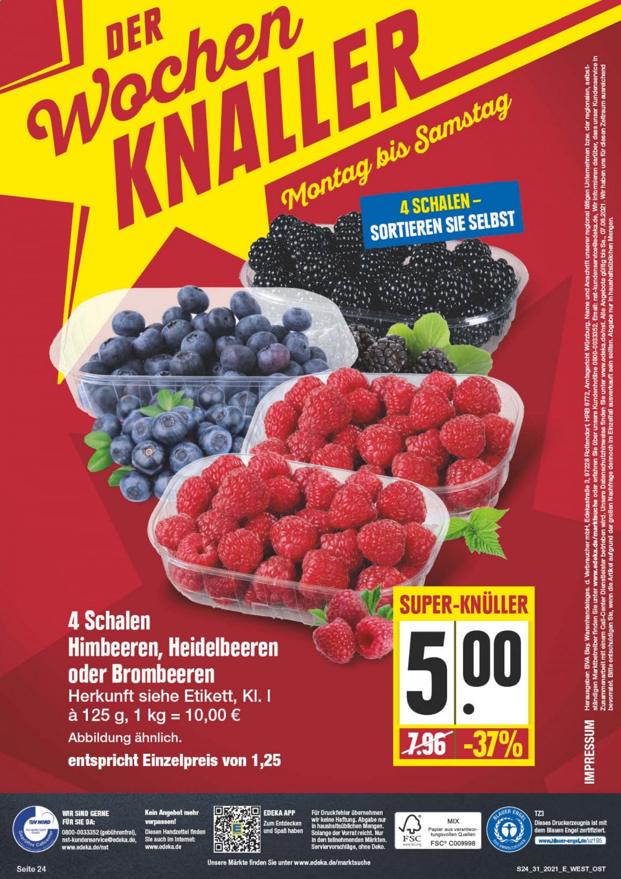 Edeka Prospekte  - 2.08.2021 - 7.08.2021. Seite 24