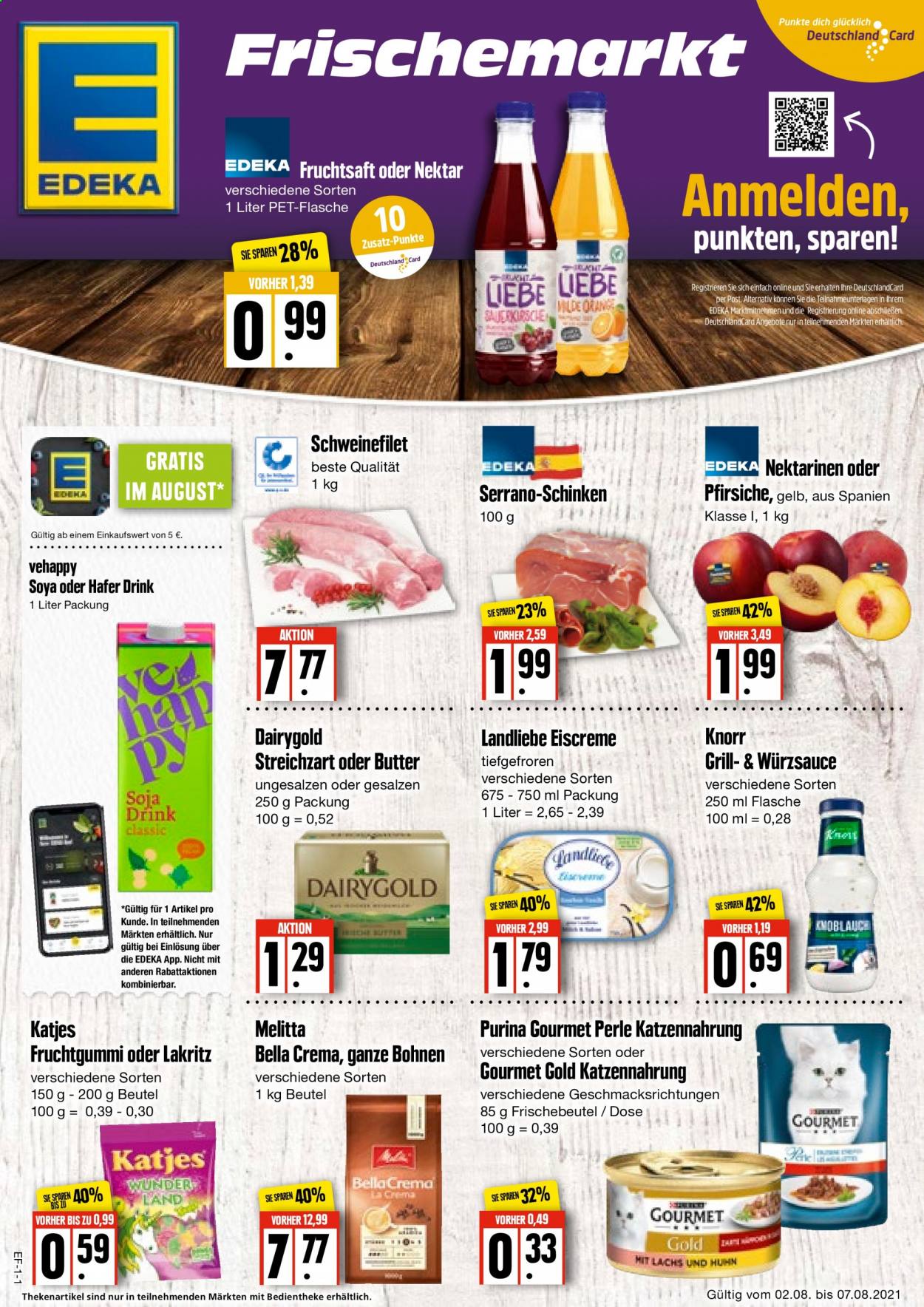 Edeka Prospekte  - 2.08.2021 - 7.08.2021. Seite 1