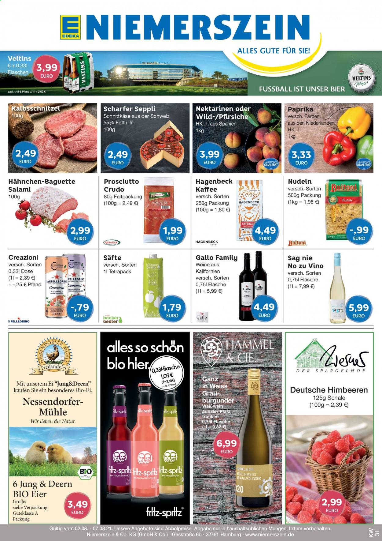 Edeka Prospekte  - 2.08.2021 - 7.08.2021. Seite 1