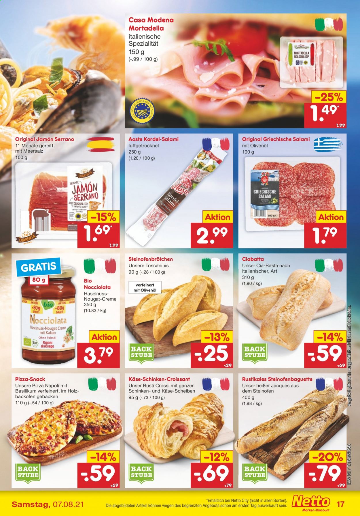Netto Marken-Discount Prospekte  - 2.08.2021 - 7.08.2021. Seite 17