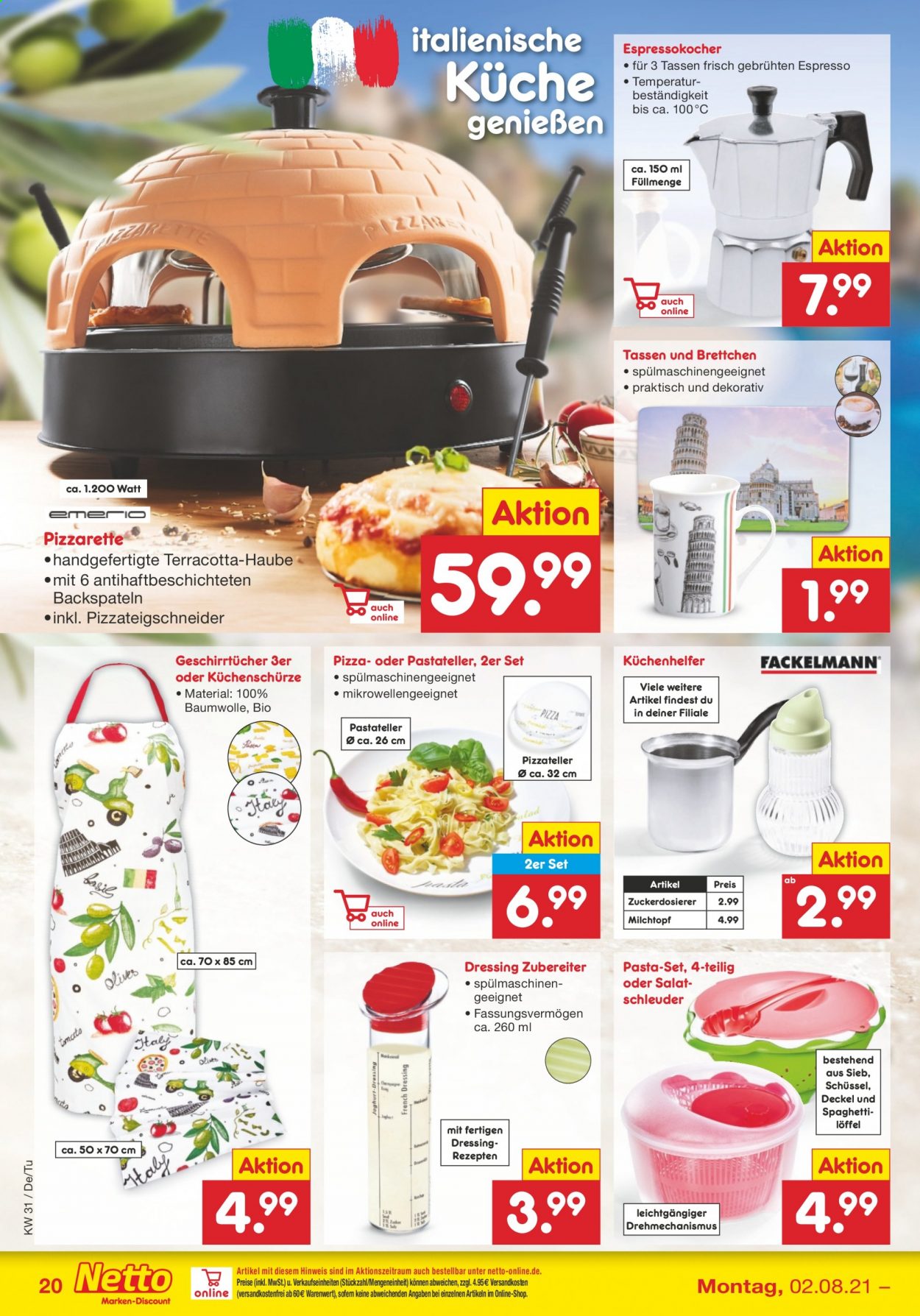 Netto Marken-Discount Prospekte  - 2.08.2021 - 7.08.2021. Seite 20