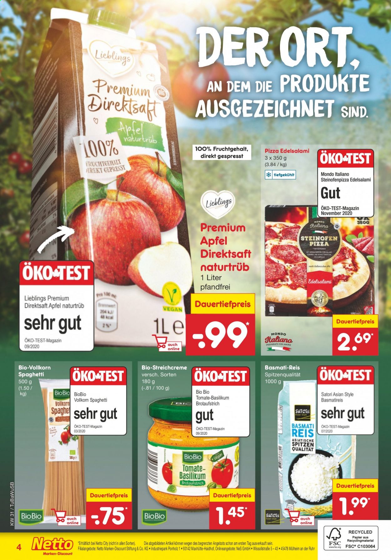 Netto Marken-Discount Prospekte  - 2.08.2021 - 7.08.2021. Seite 44
