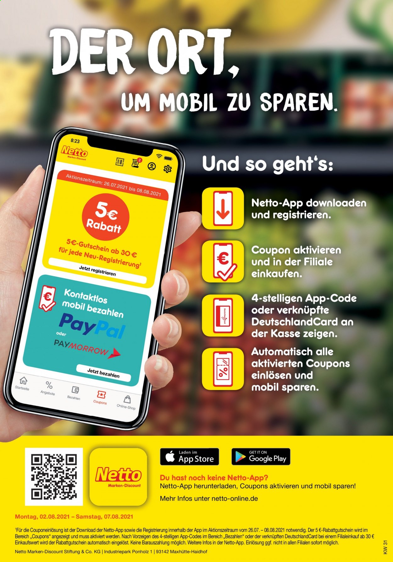 Netto Marken-Discount Prospekte  - 2.08.2021 - 7.08.2021. Seite 45