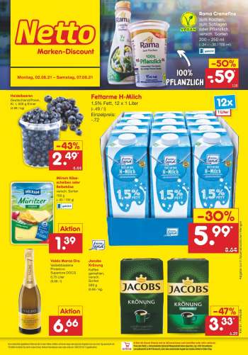 Prospekte Netto Marken-Discount - 2.8.2021 - 7.8.2021.