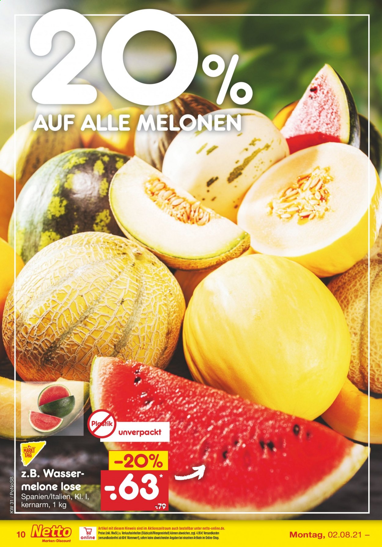 Netto Marken-Discount Prospekte  - 2.08.2021 - 7.08.2021. Seite 10