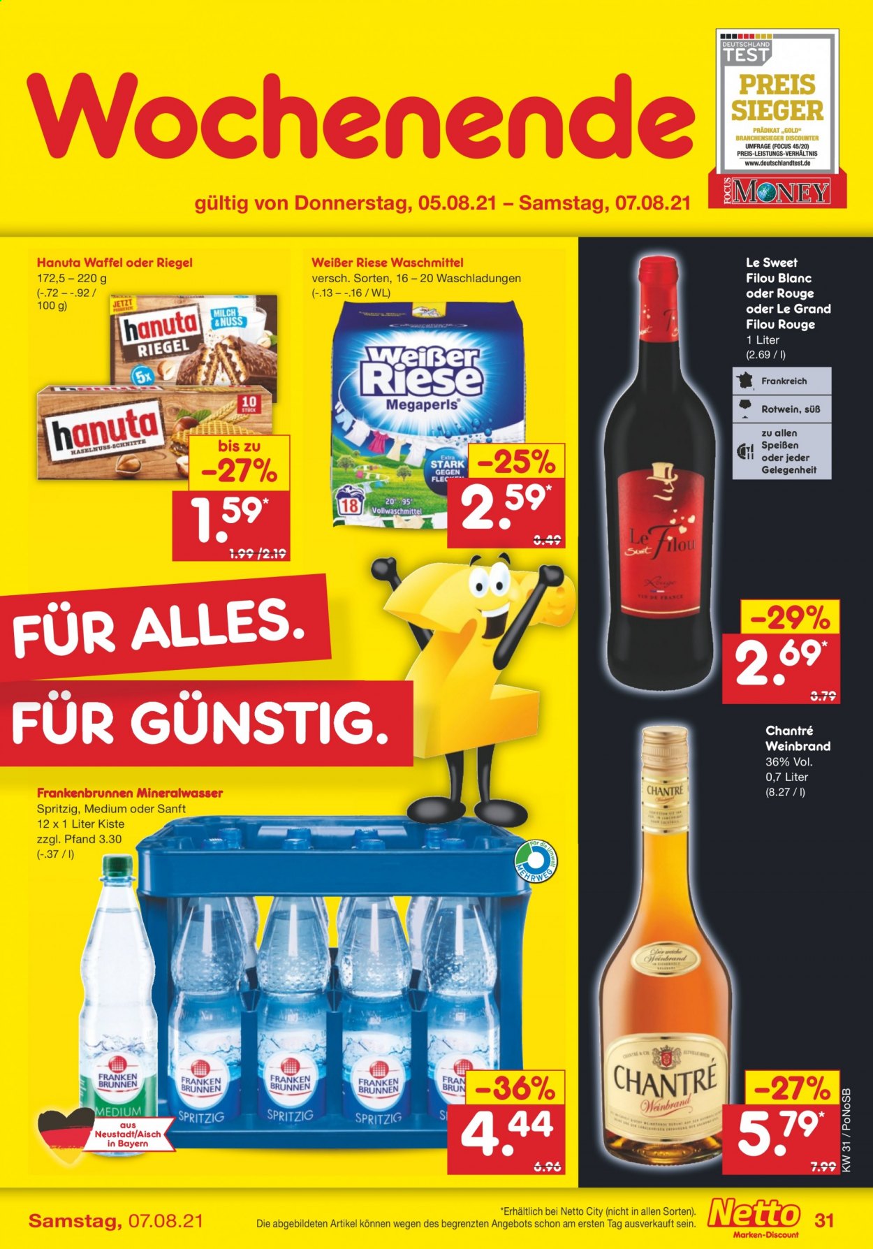 Netto Marken-Discount Prospekte  - 2.08.2021 - 7.08.2021. Seite 31