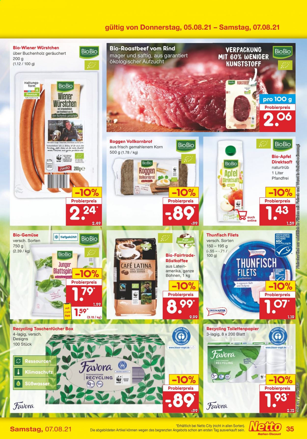 Netto Marken-Discount Prospekte  - 2.08.2021 - 7.08.2021. Seite 35