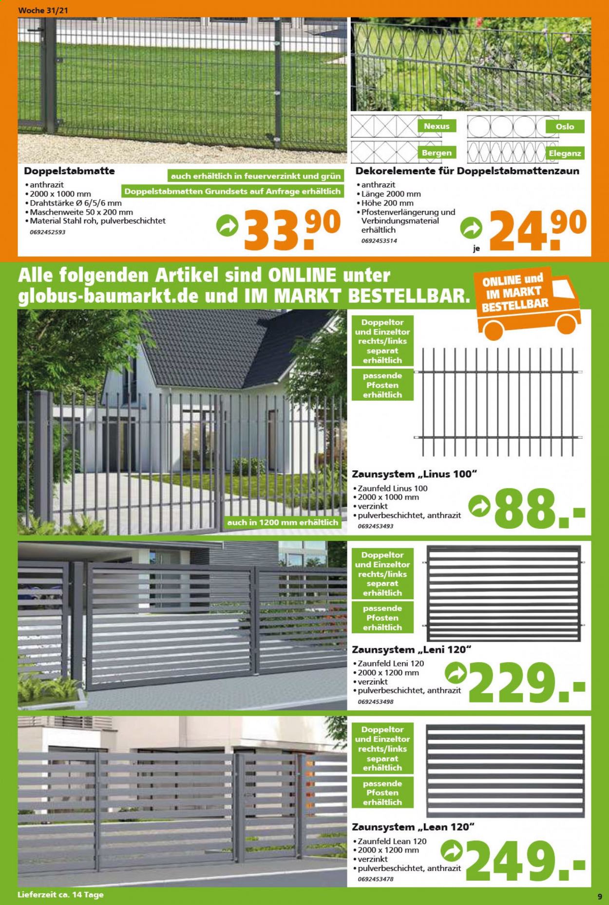 Globus Baumarkt Prospekte  - 2.08.2021 - 7.08.2021. Seite 9