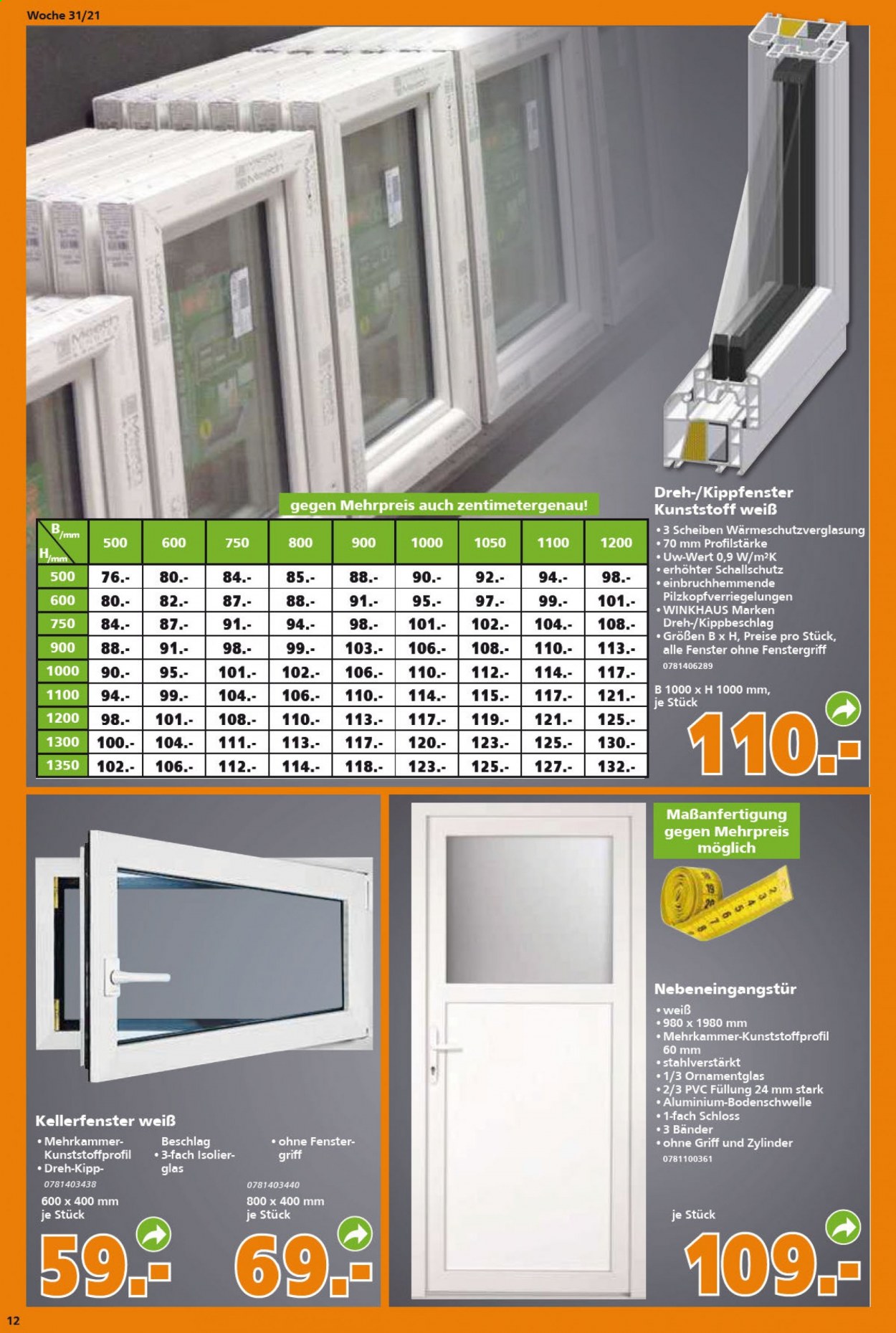 Globus Baumarkt Prospekte  - 2.08.2021 - 7.08.2021. Seite 12